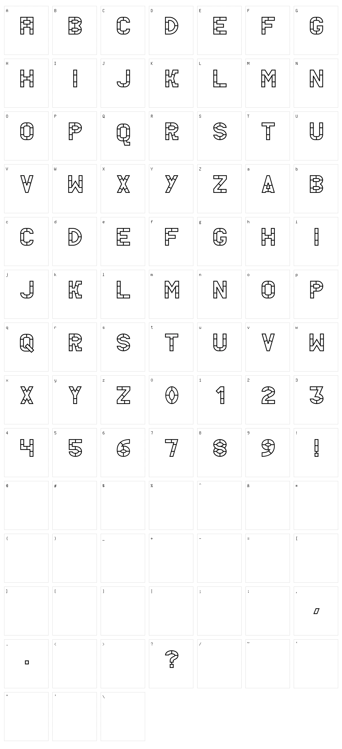 AC Thermes Character Set