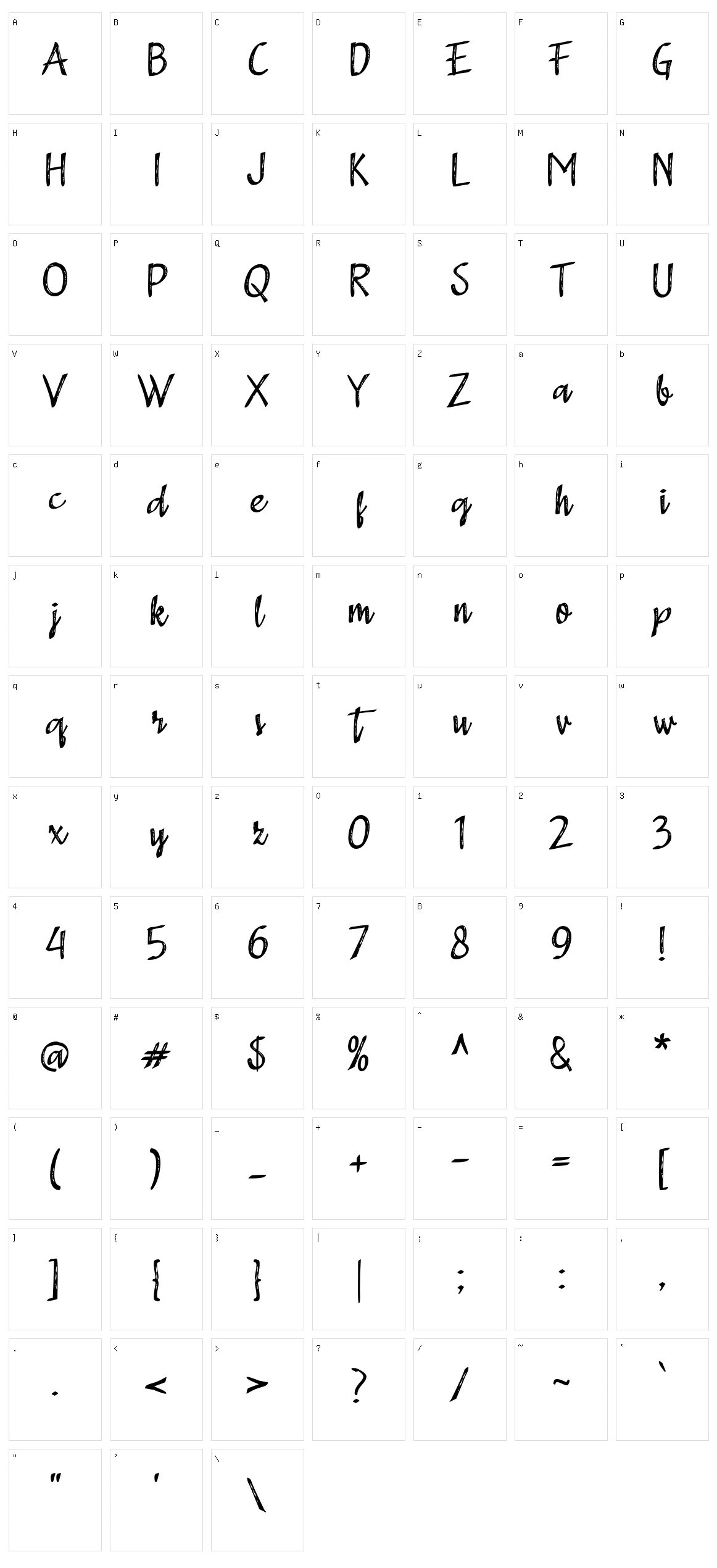 A Adistro Character Set