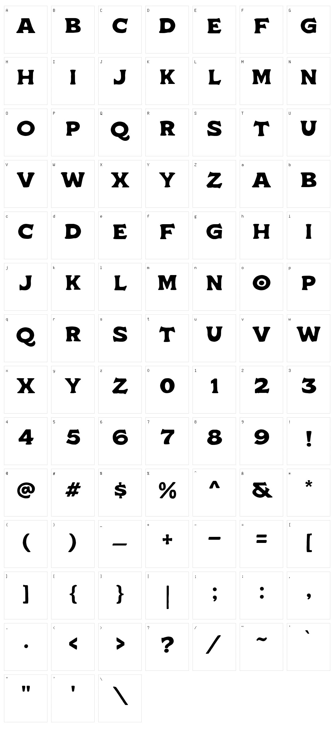Asper Crown Character Set