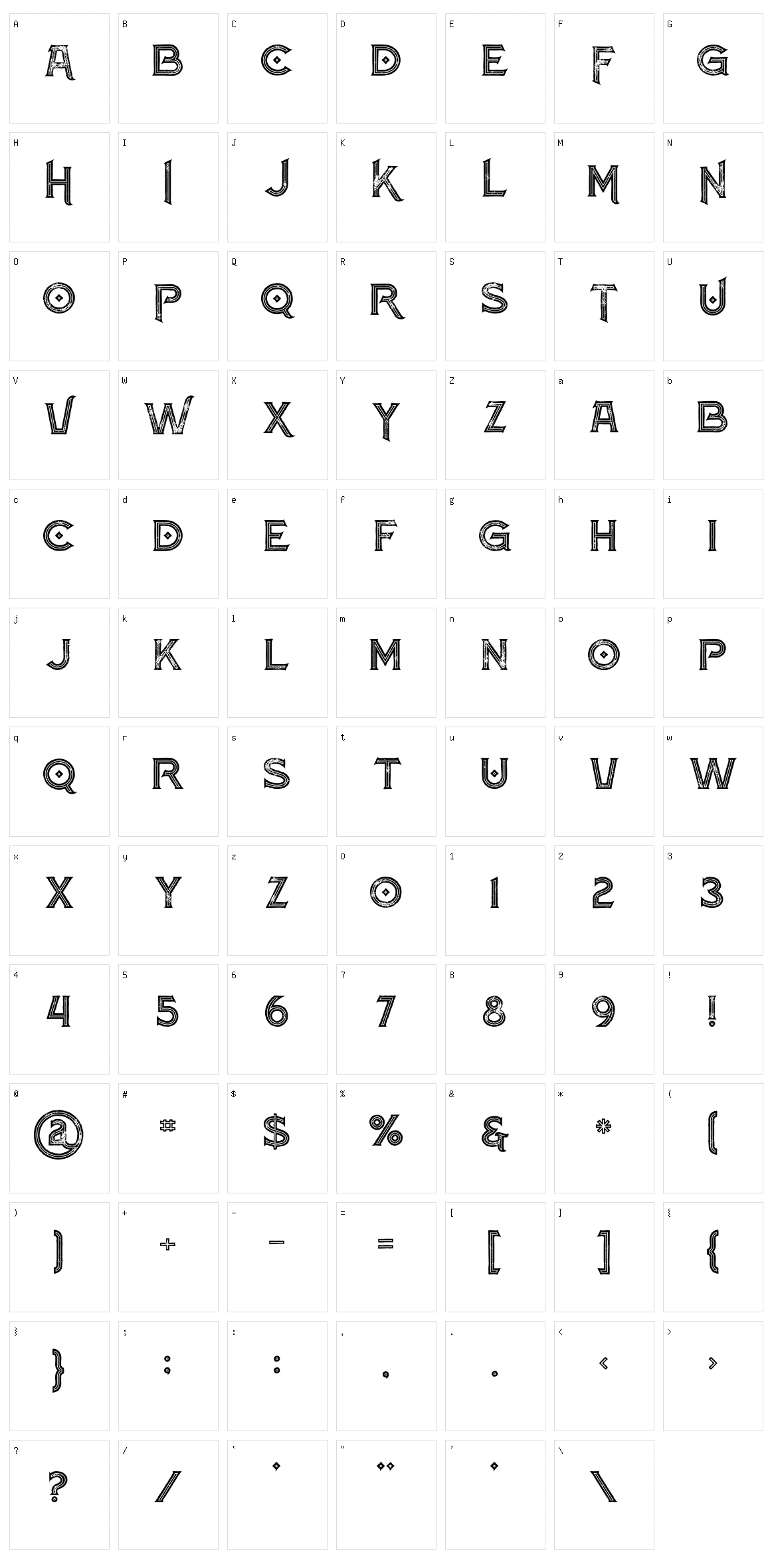 Atlantis Character Set