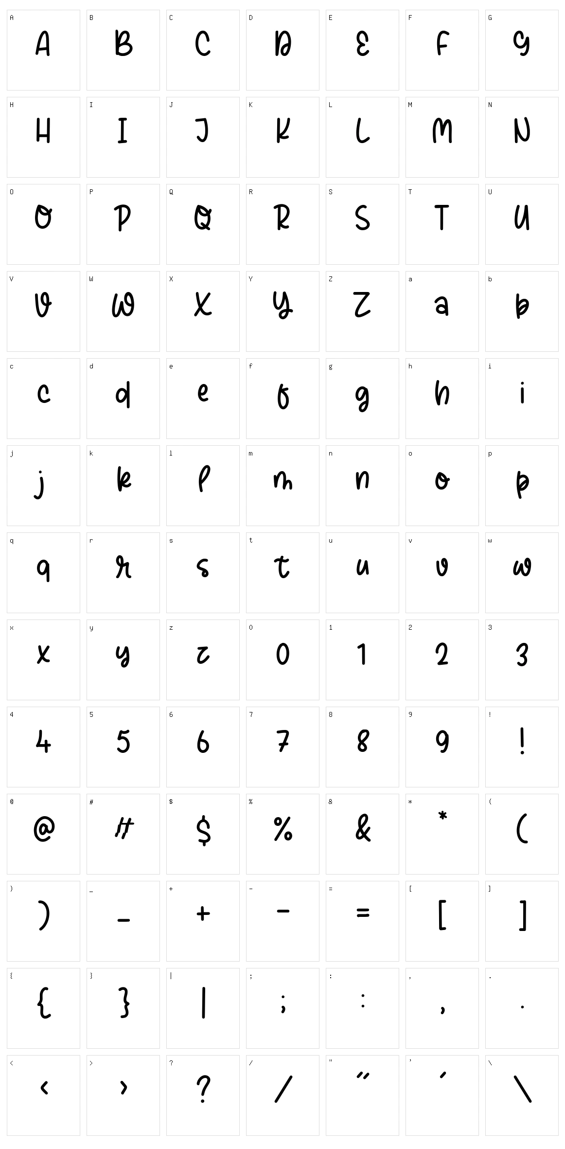 Daytime Character Set