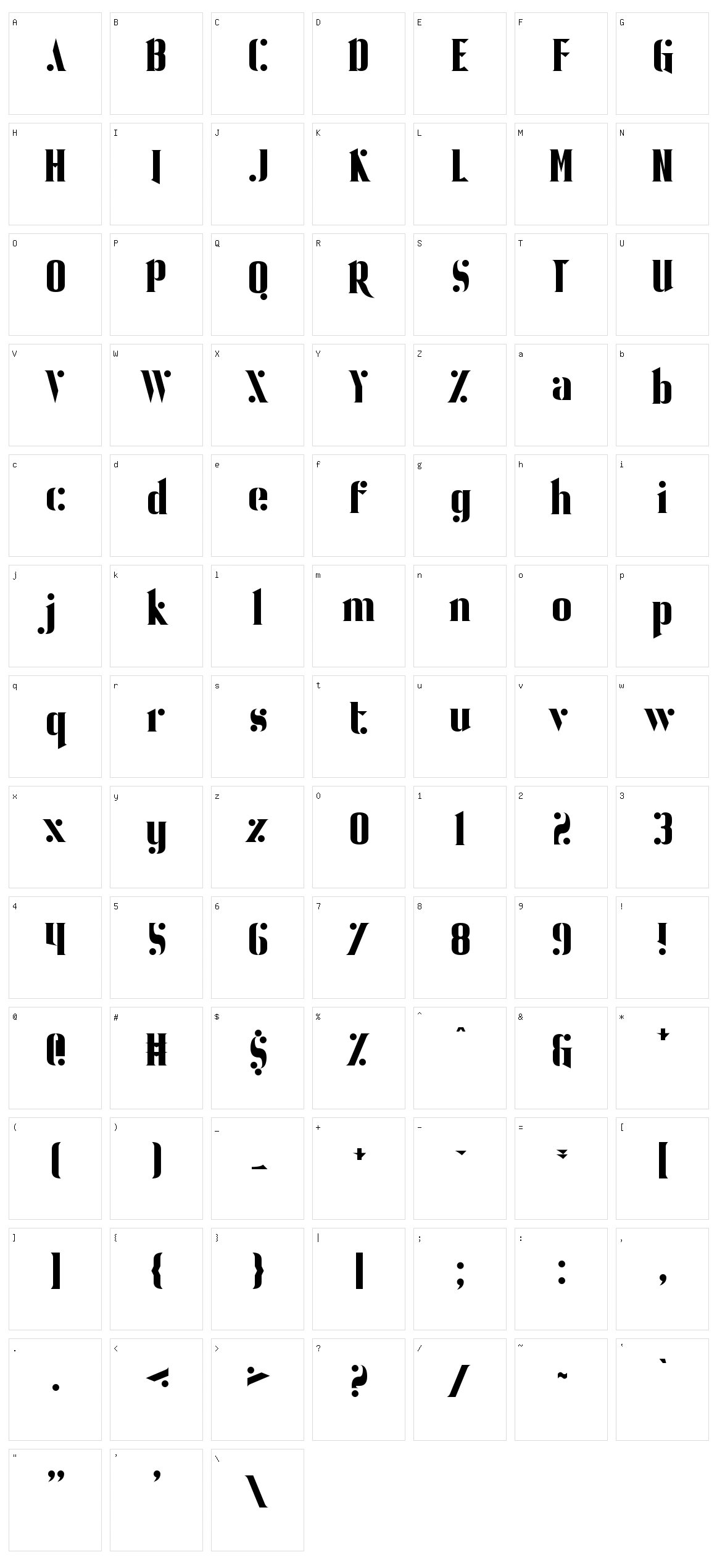 Ball Bearing Character Set