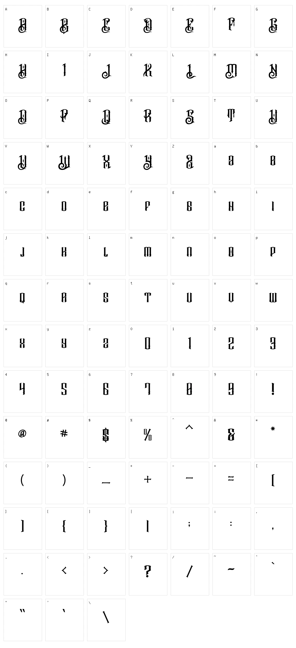 Barakah Character Set