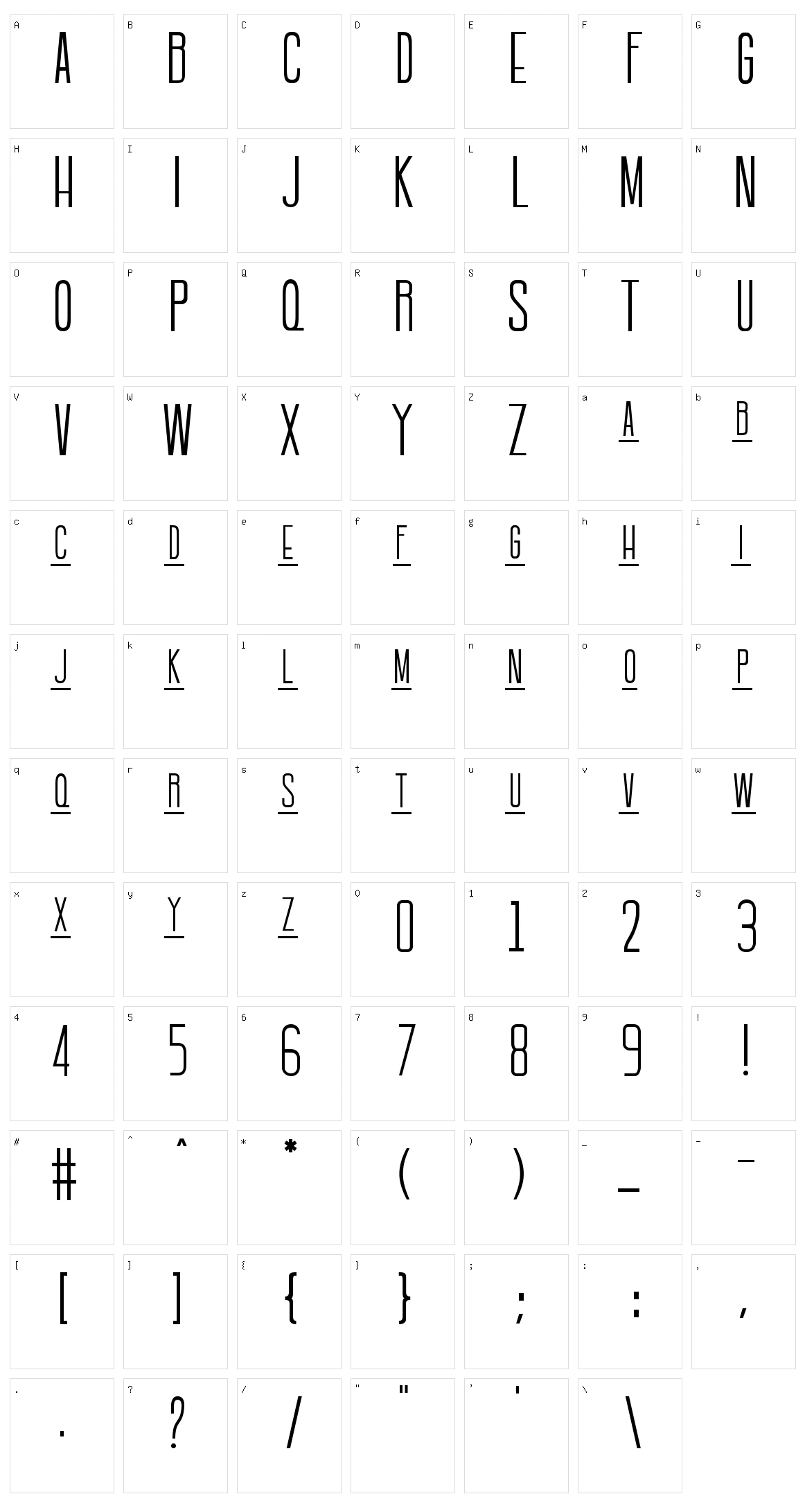 Batavia Character Set