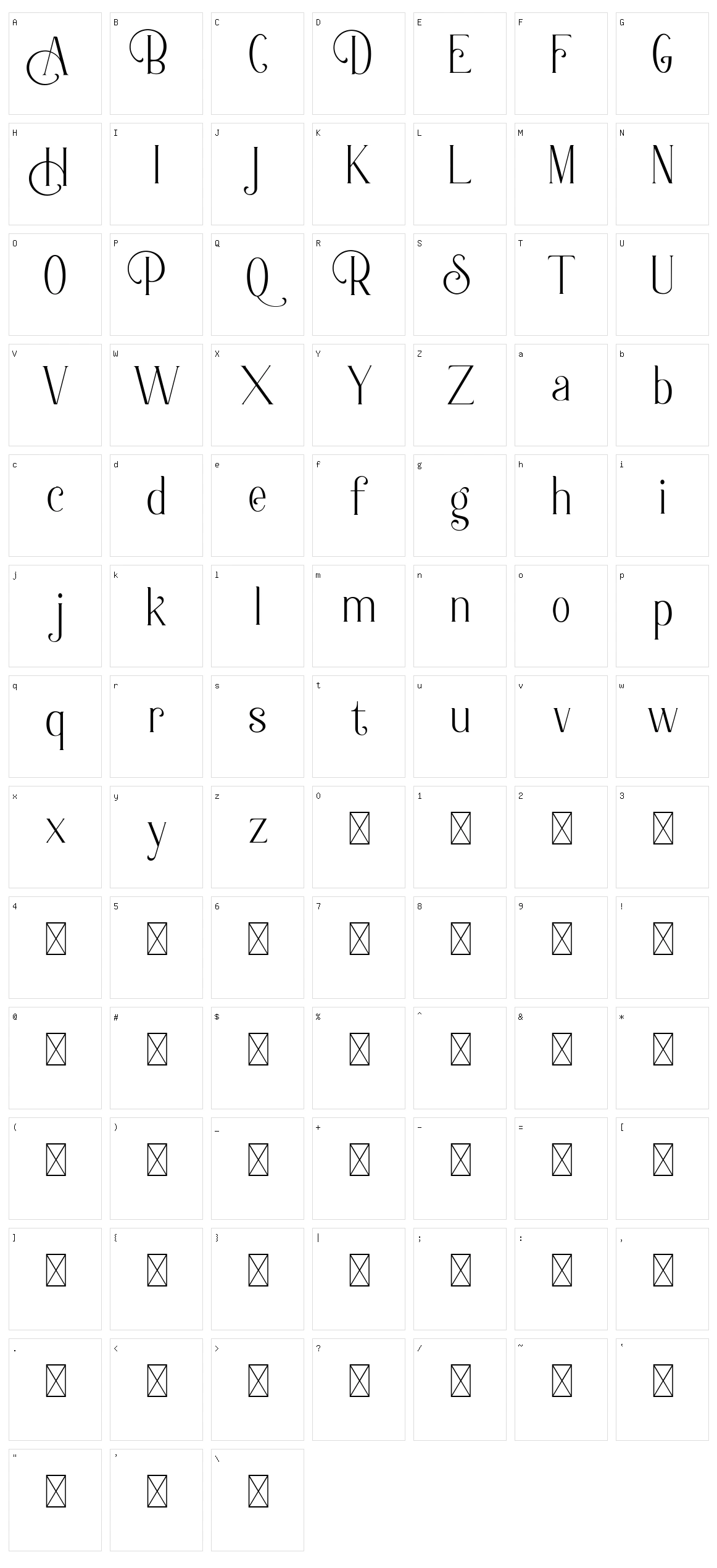 Berlin Collection Character Set