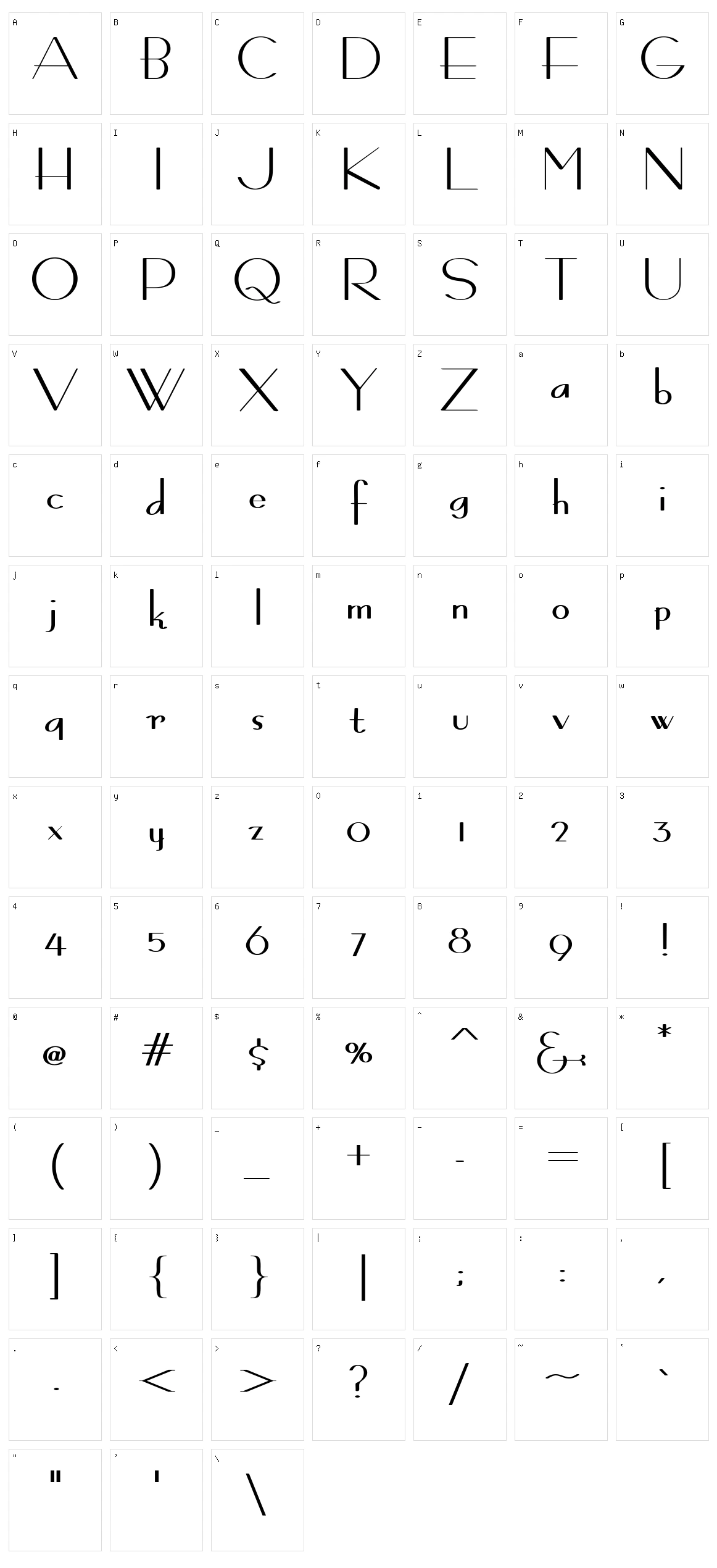 Bernardo Moda Contrast Character Set