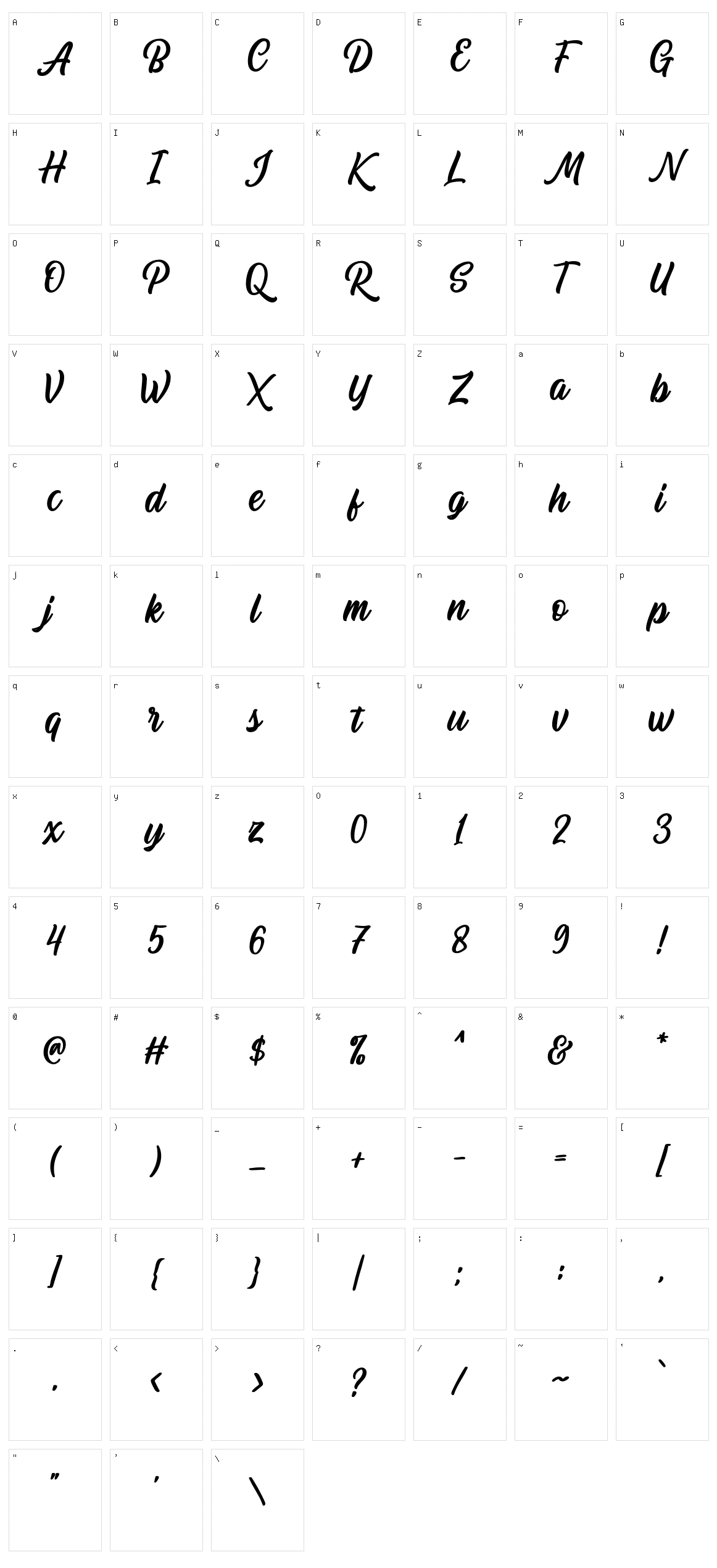 Audacity Script Character Set