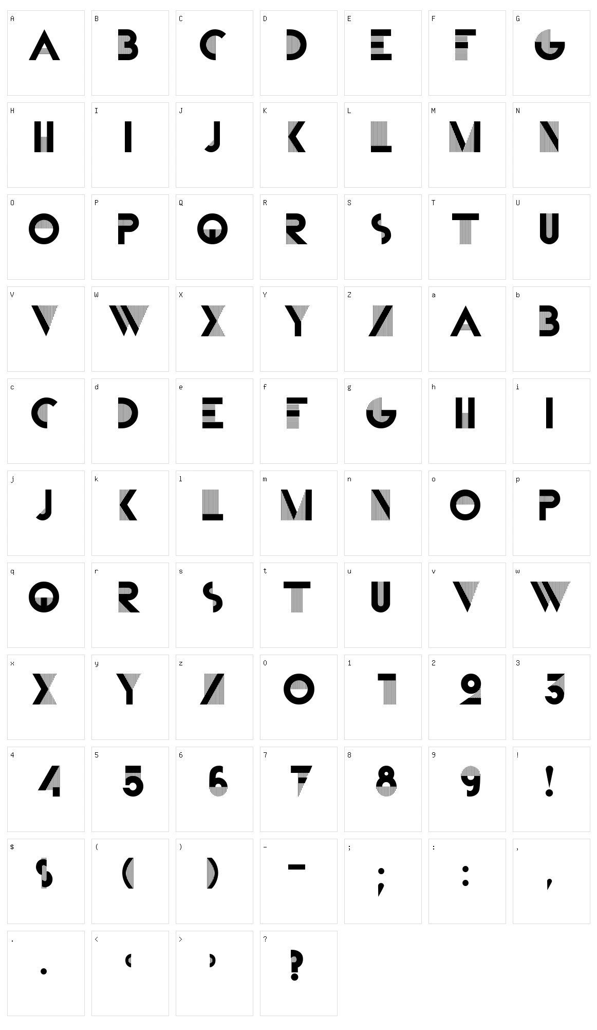 Bifur Character Set