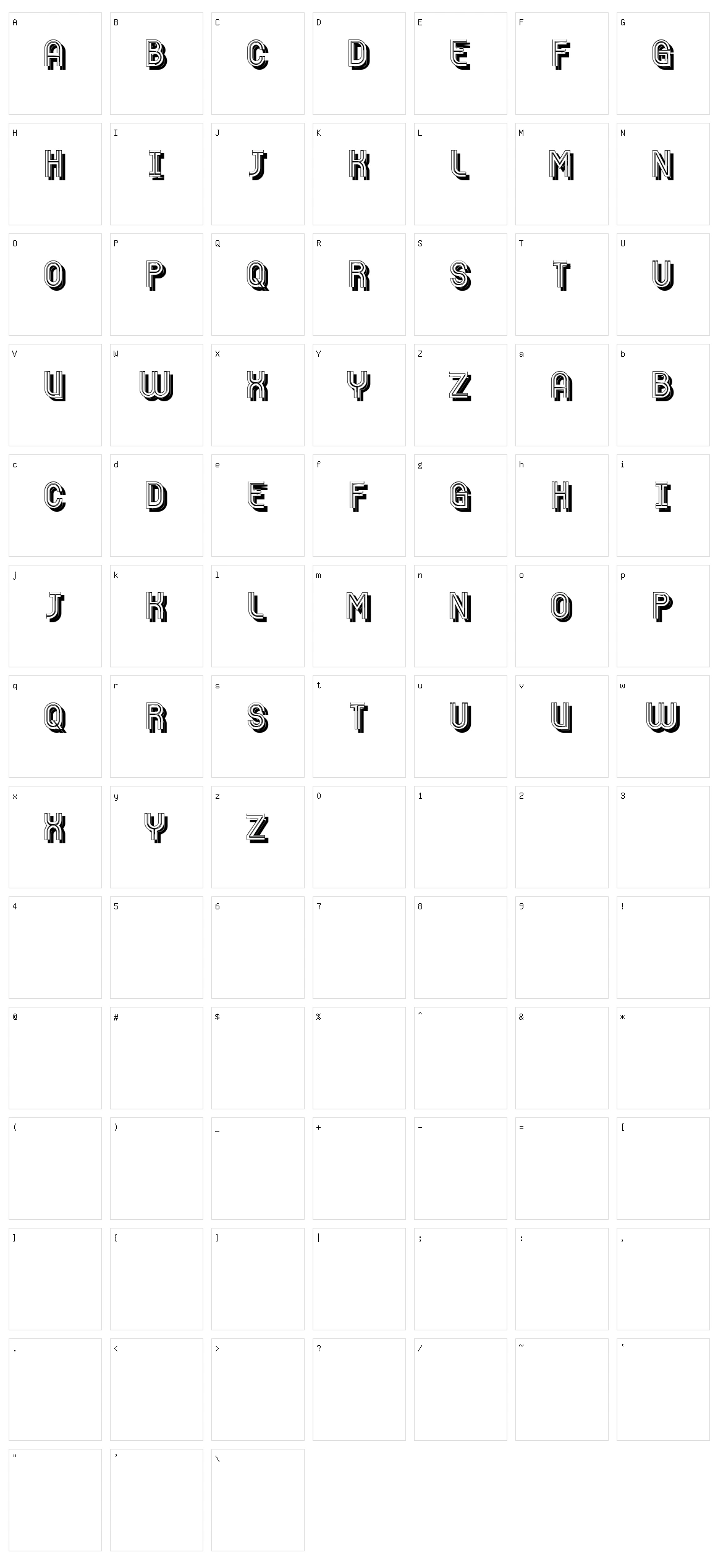 Birdbrain Character Set