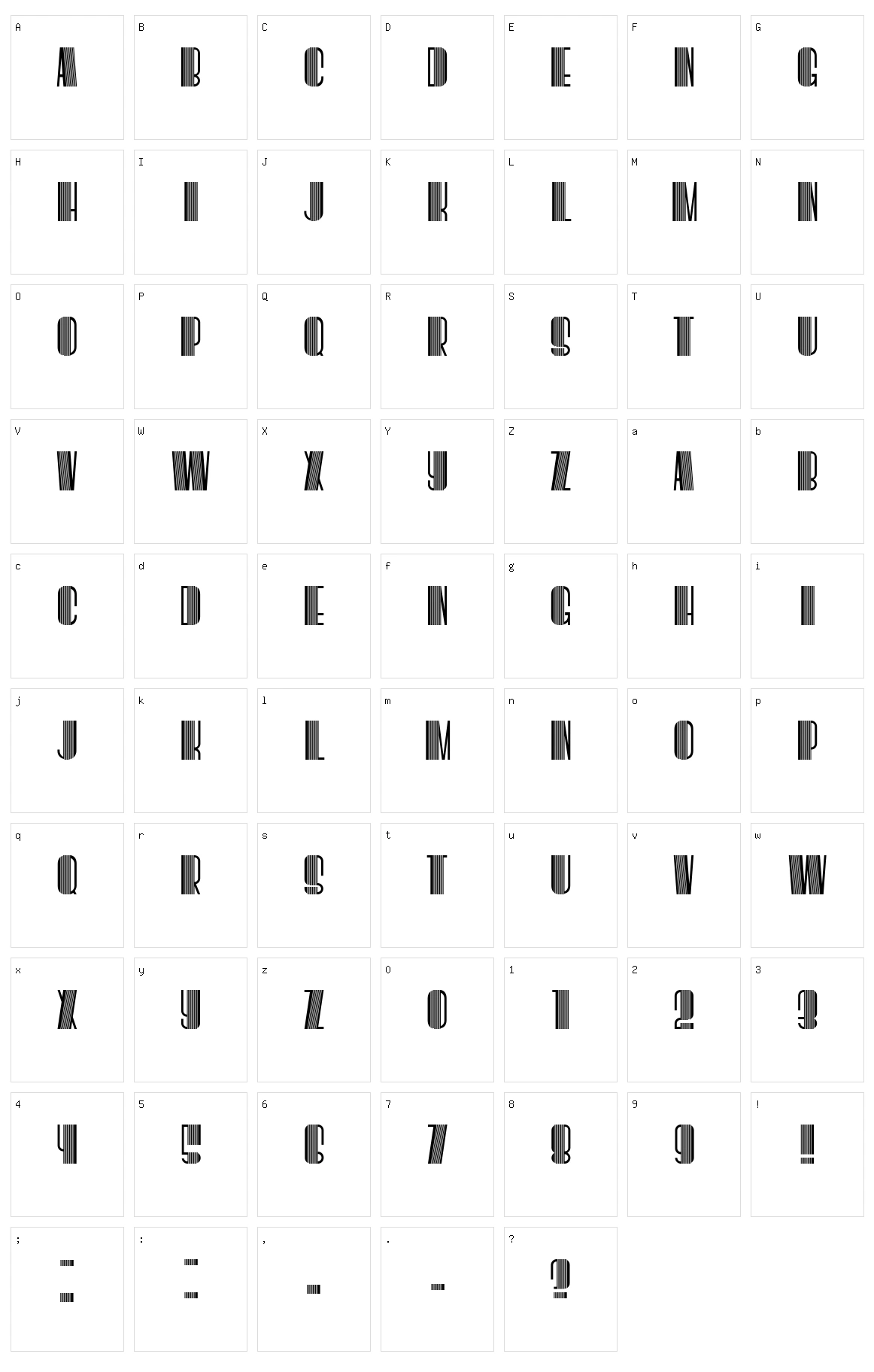 Boogie Woogie Character Set