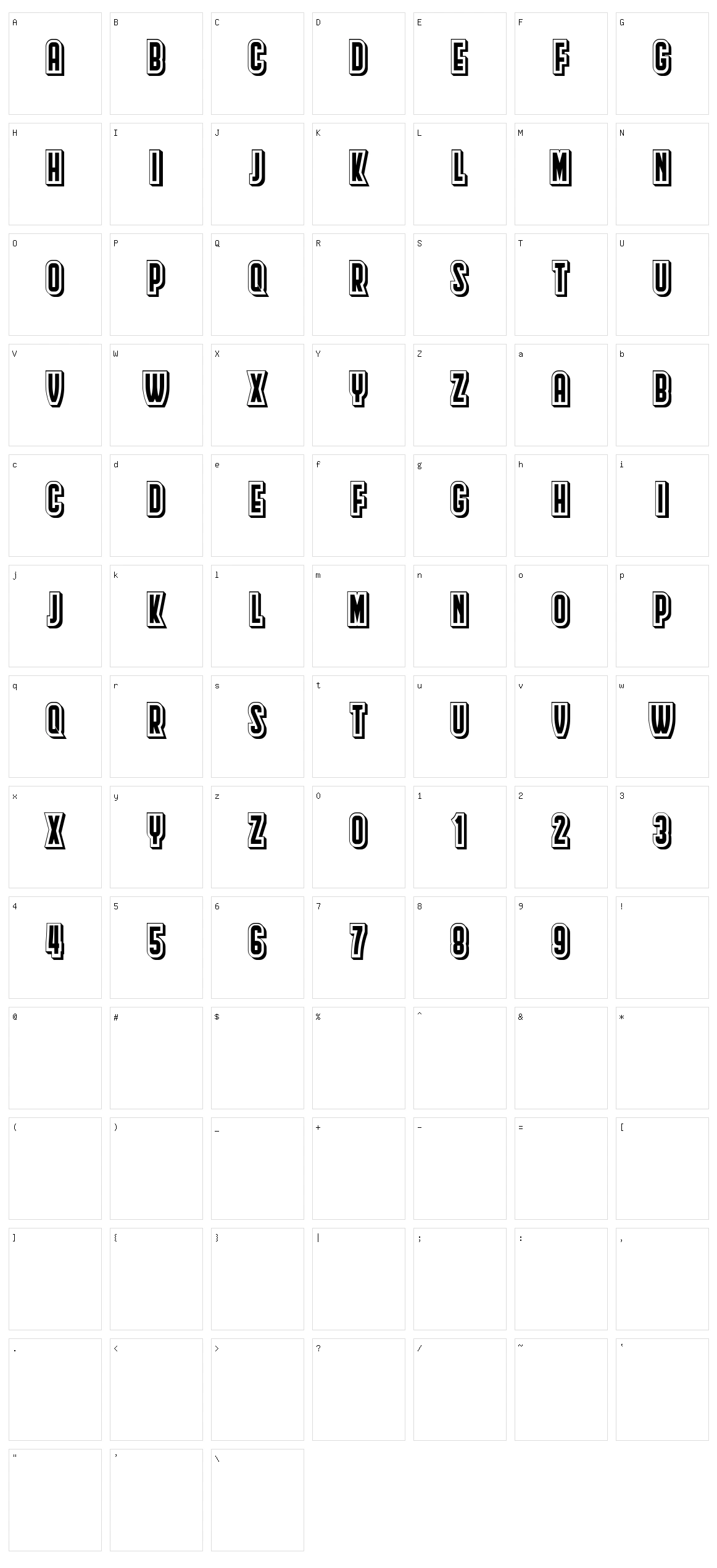 Border Character Set