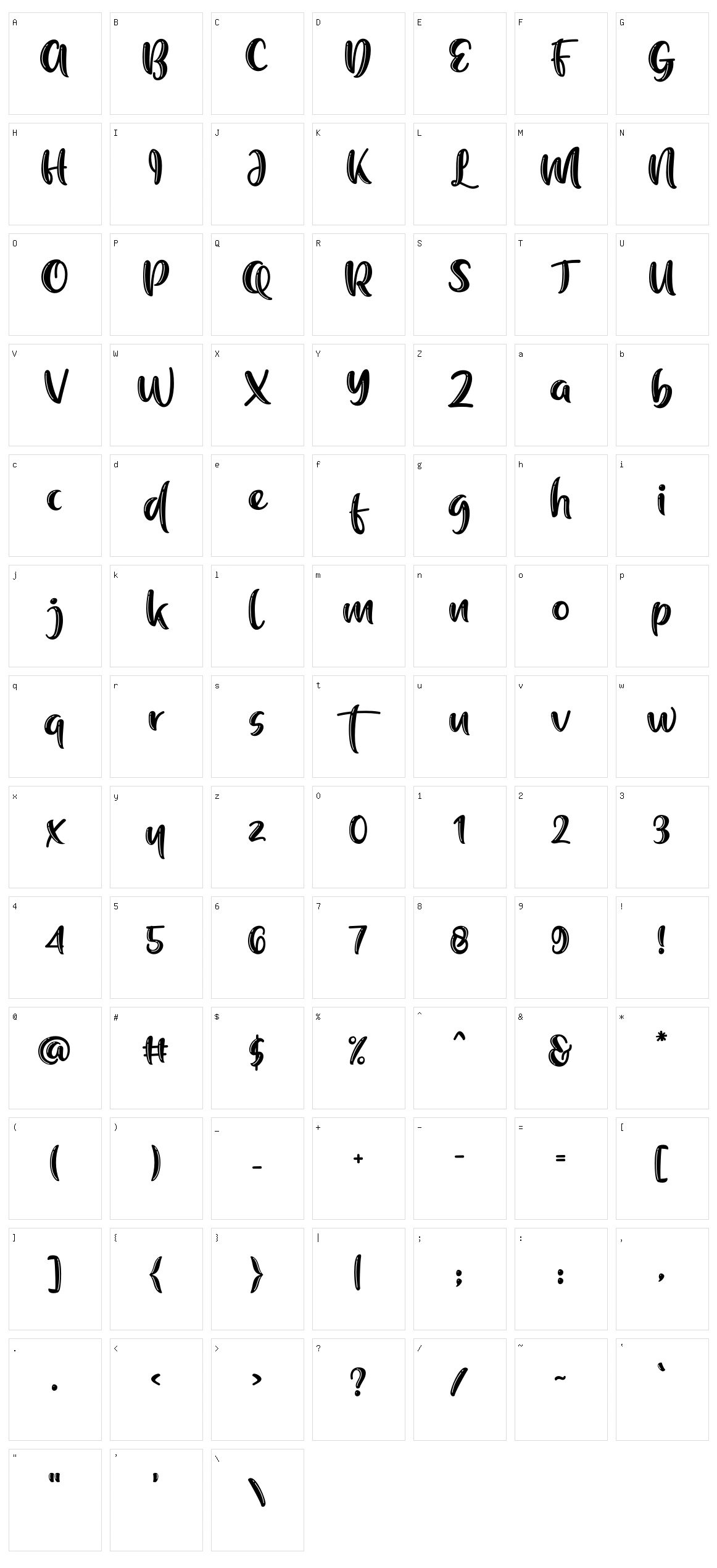 Manis Banget Line Character Set