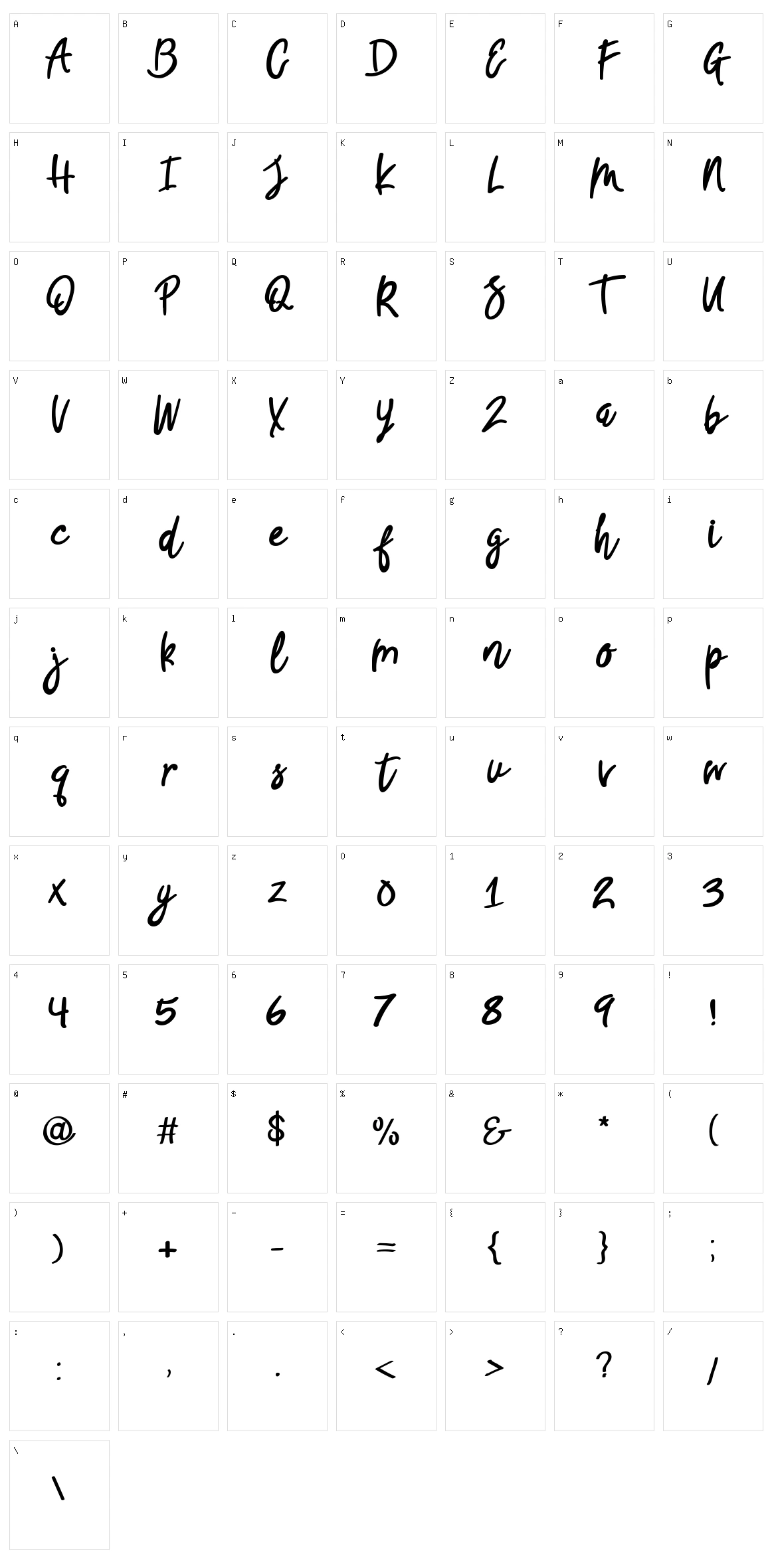 Good Summer Character Set