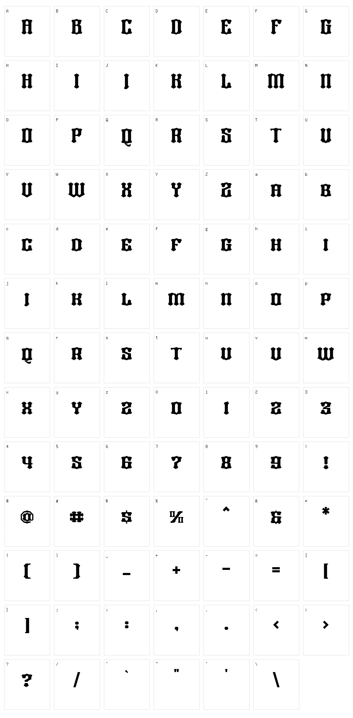 Bros Signage Character Set
