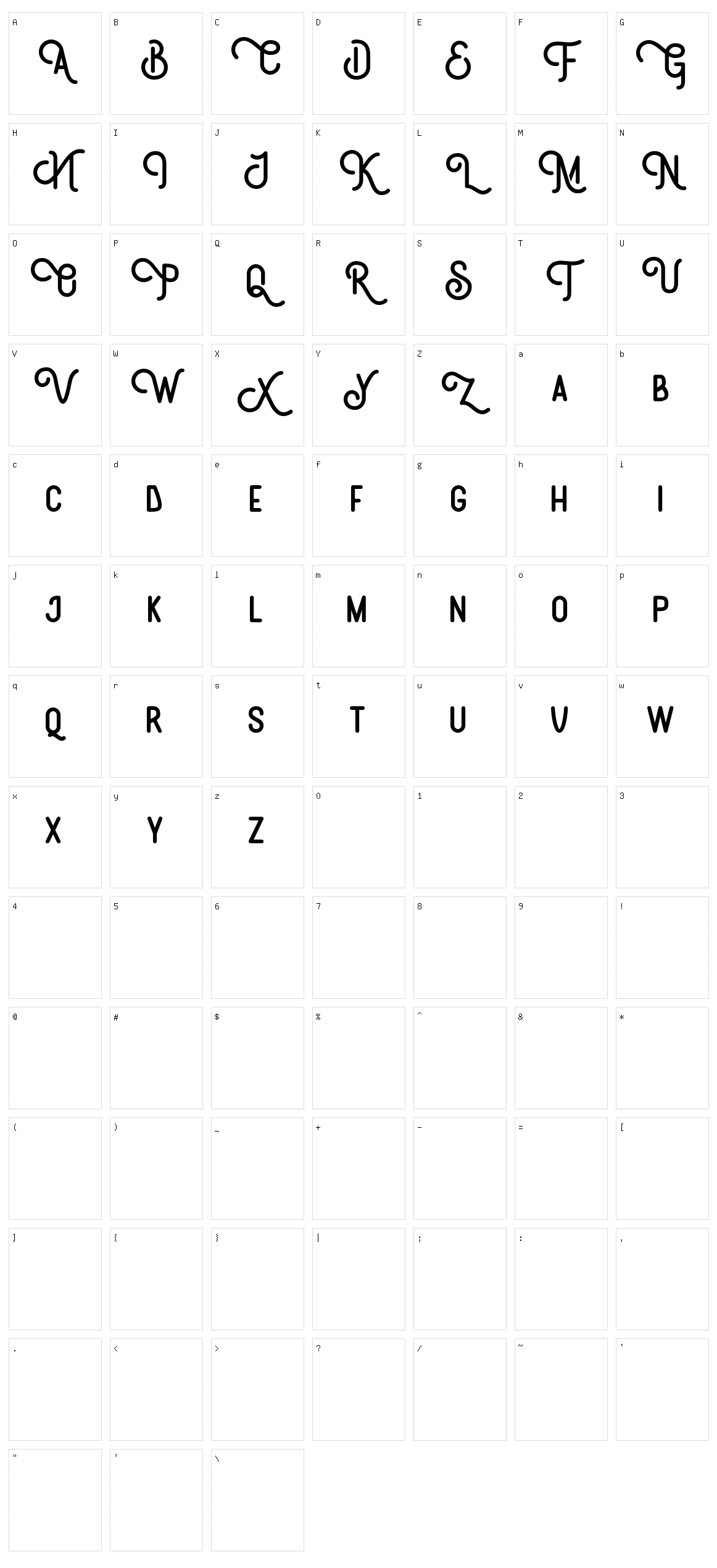 Brotherhood Character Set