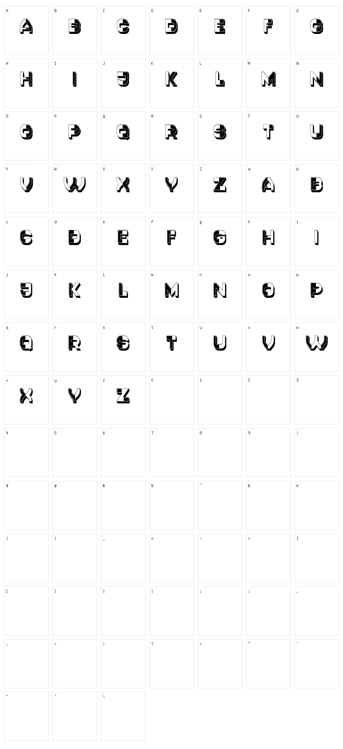 Cantaloupe Character Set