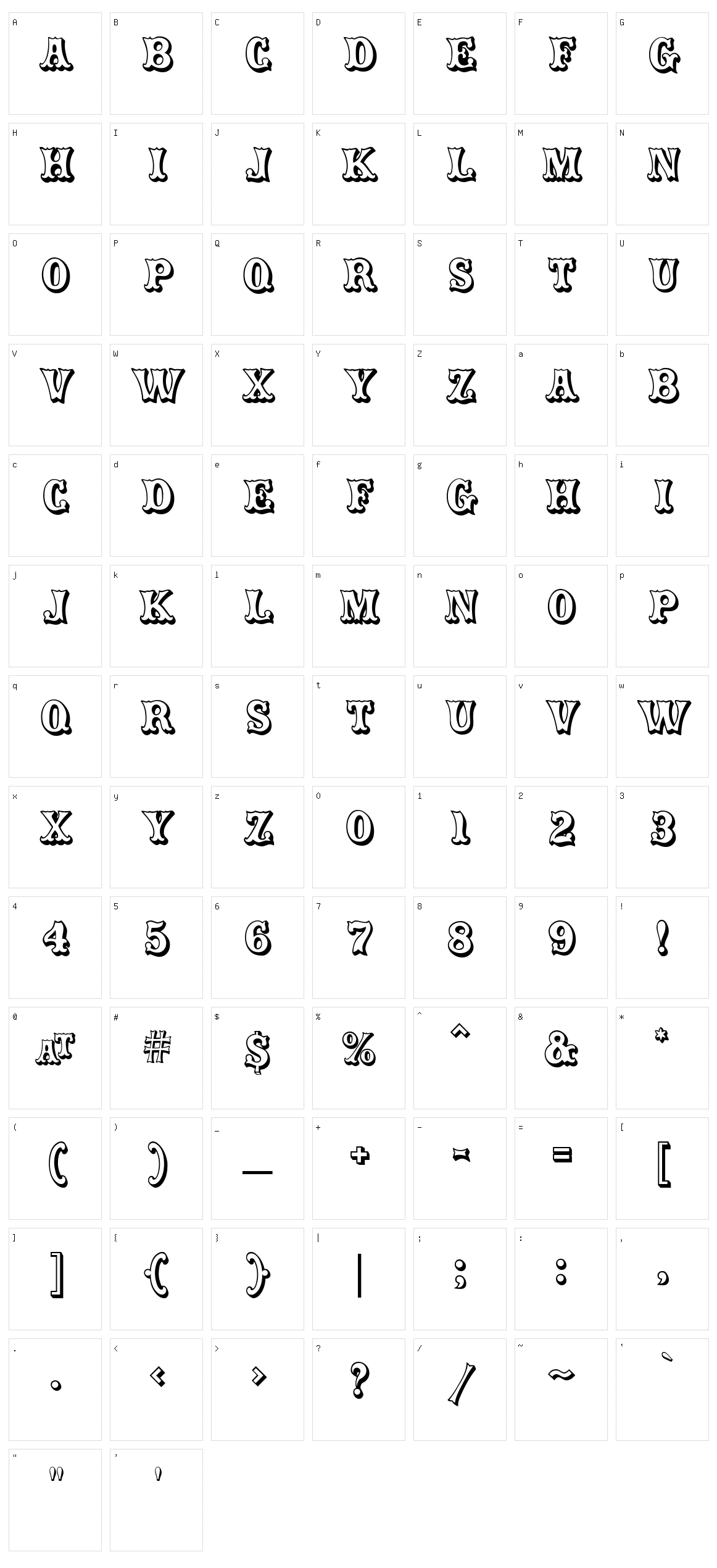 Carnival Character Set