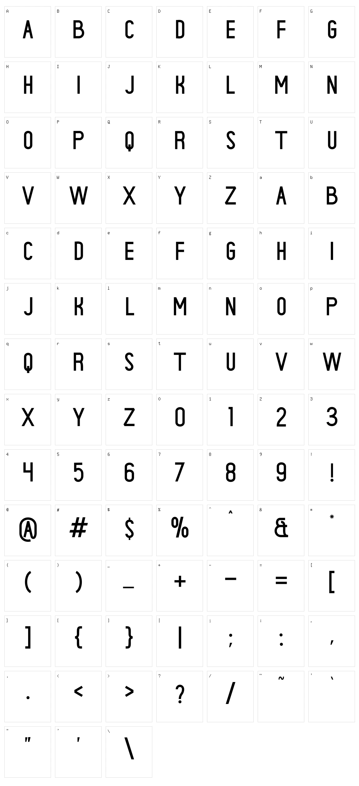 Centuries Character Set
