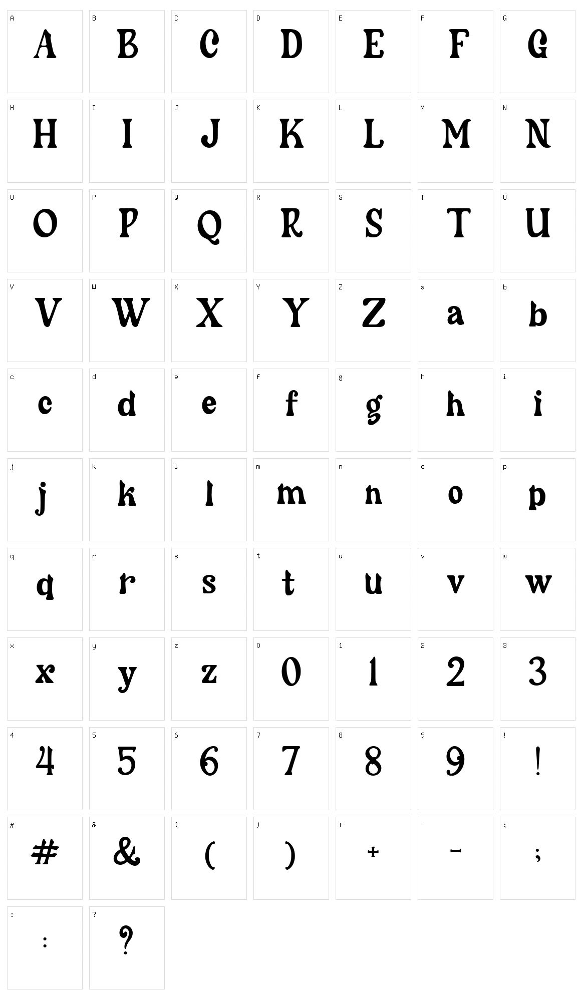 Cherly Blossom Character Set