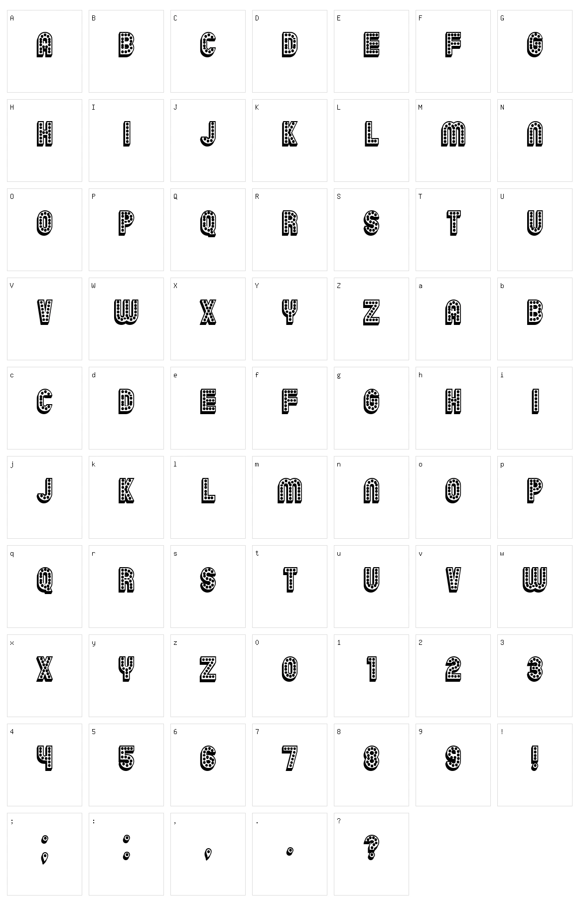 Chicago Character Set