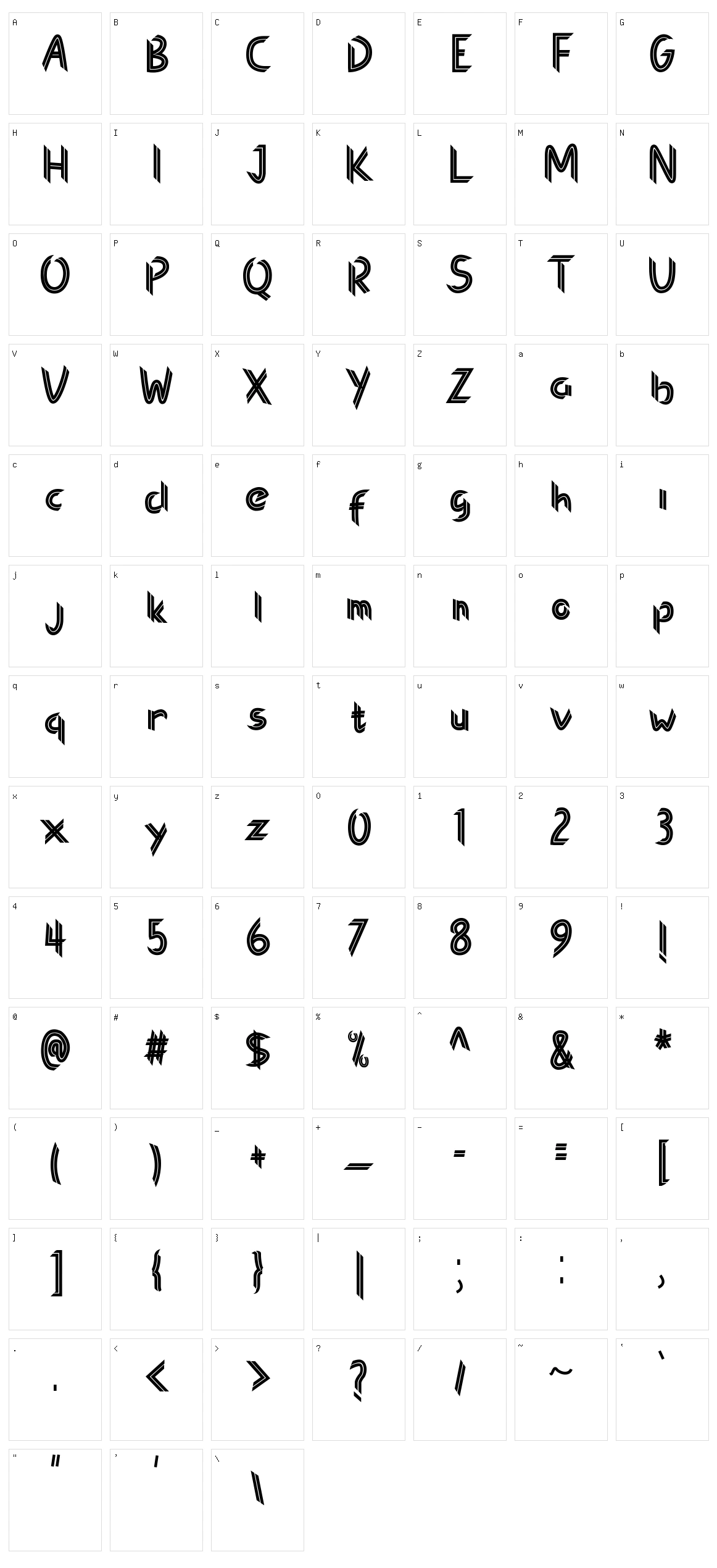 Christmas Monogram Character Set