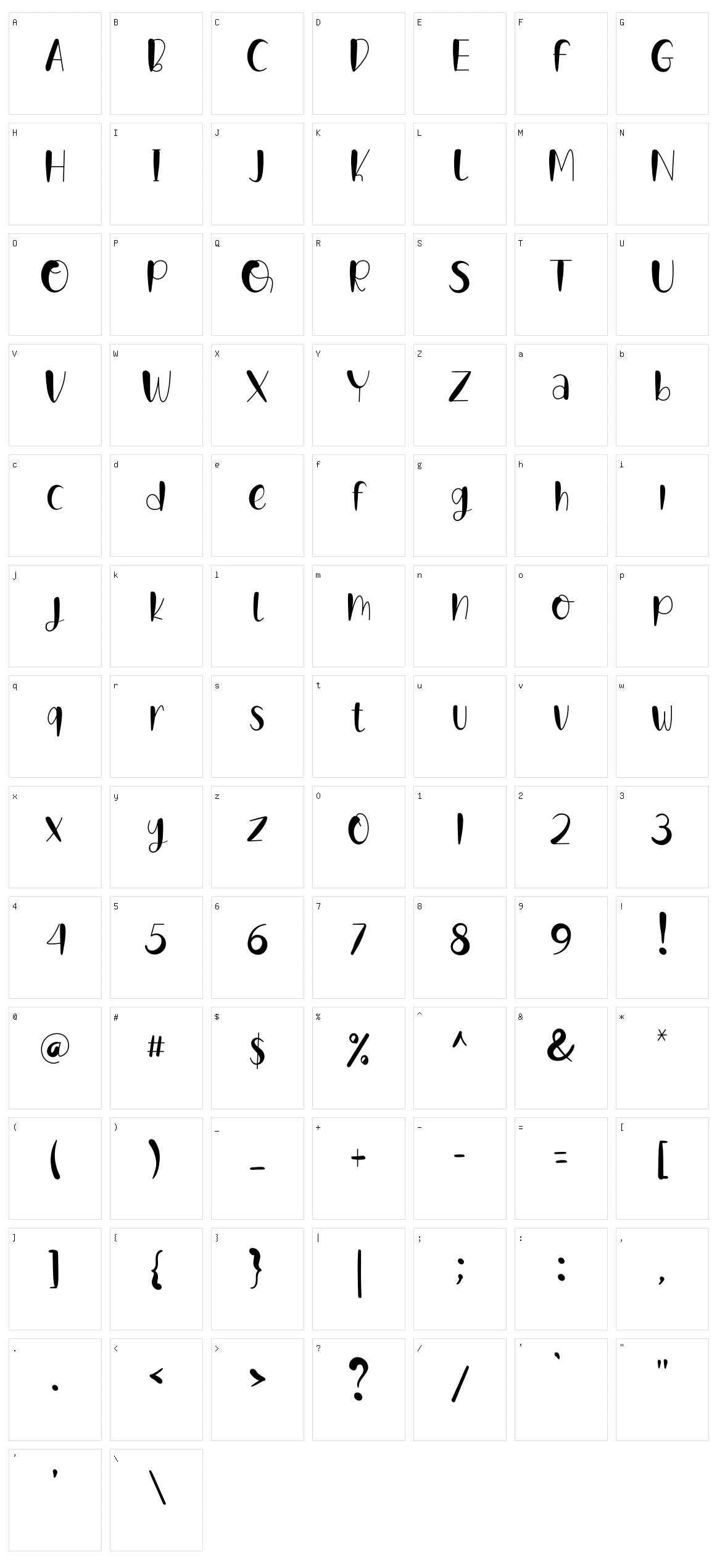 Babymom Character Set