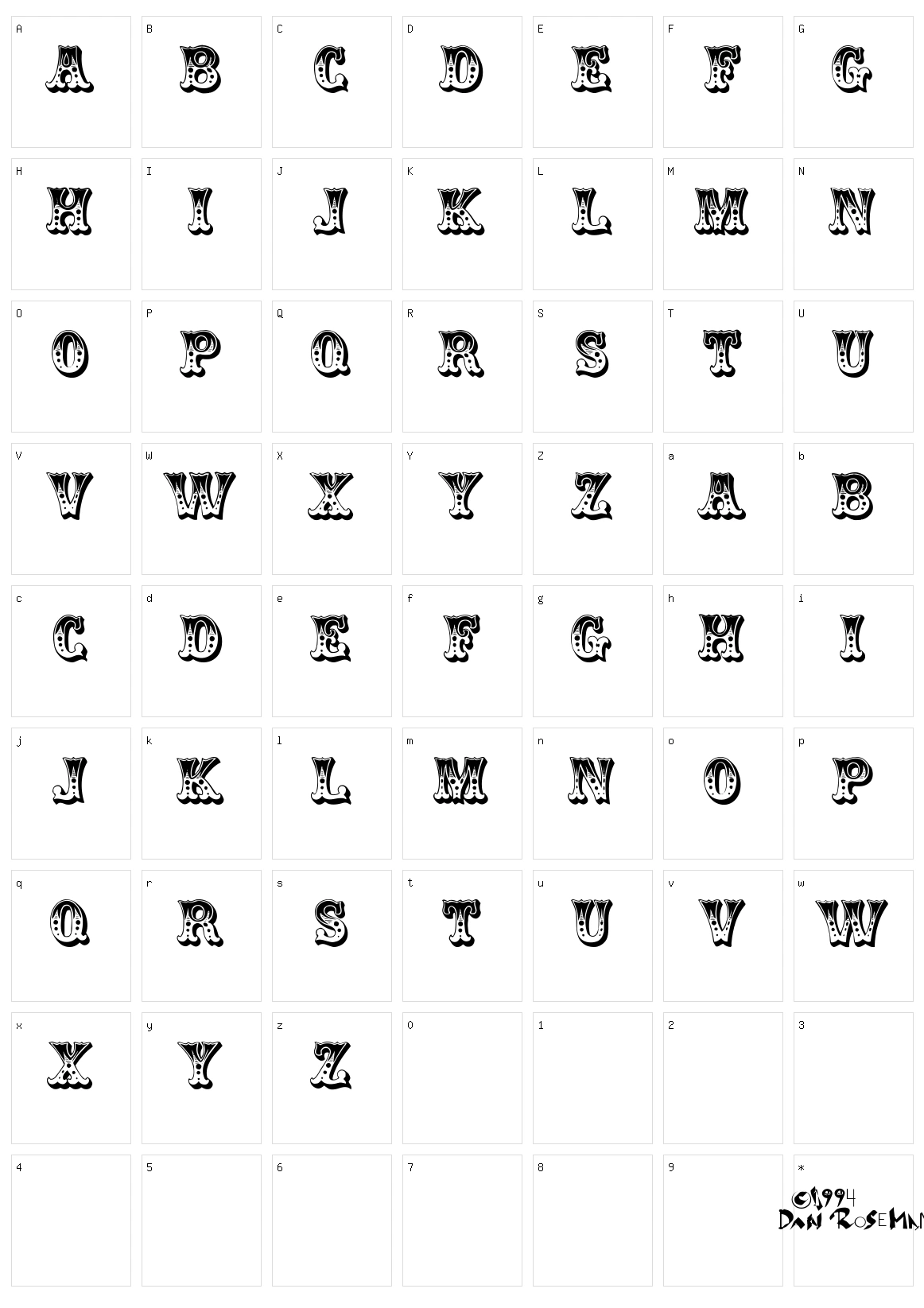 Circus Character Set