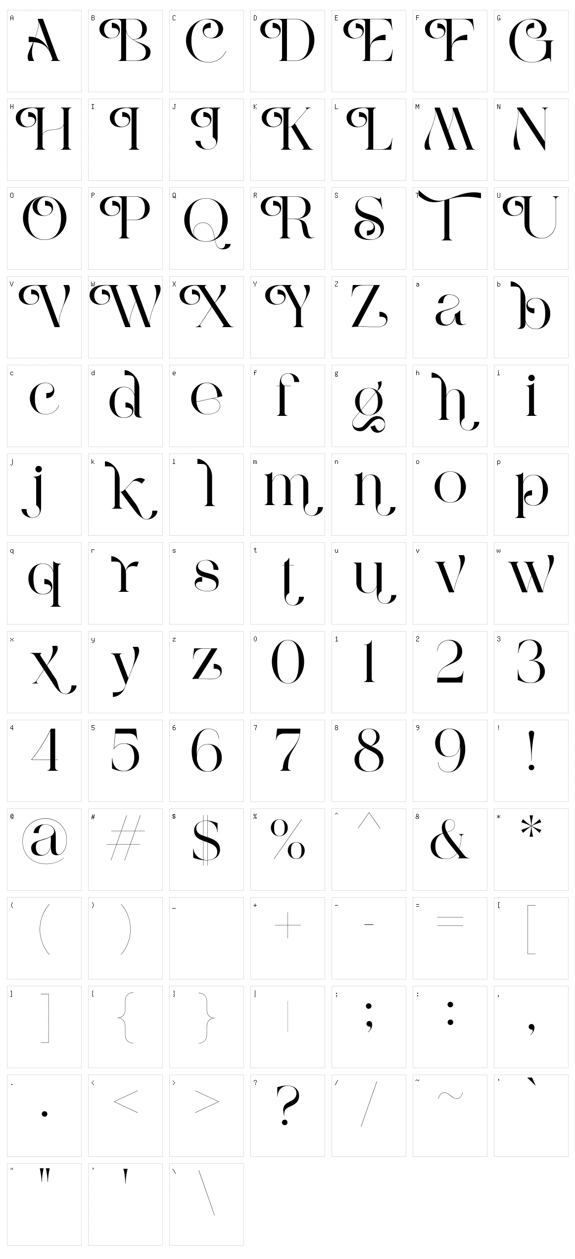 Citation Character Set