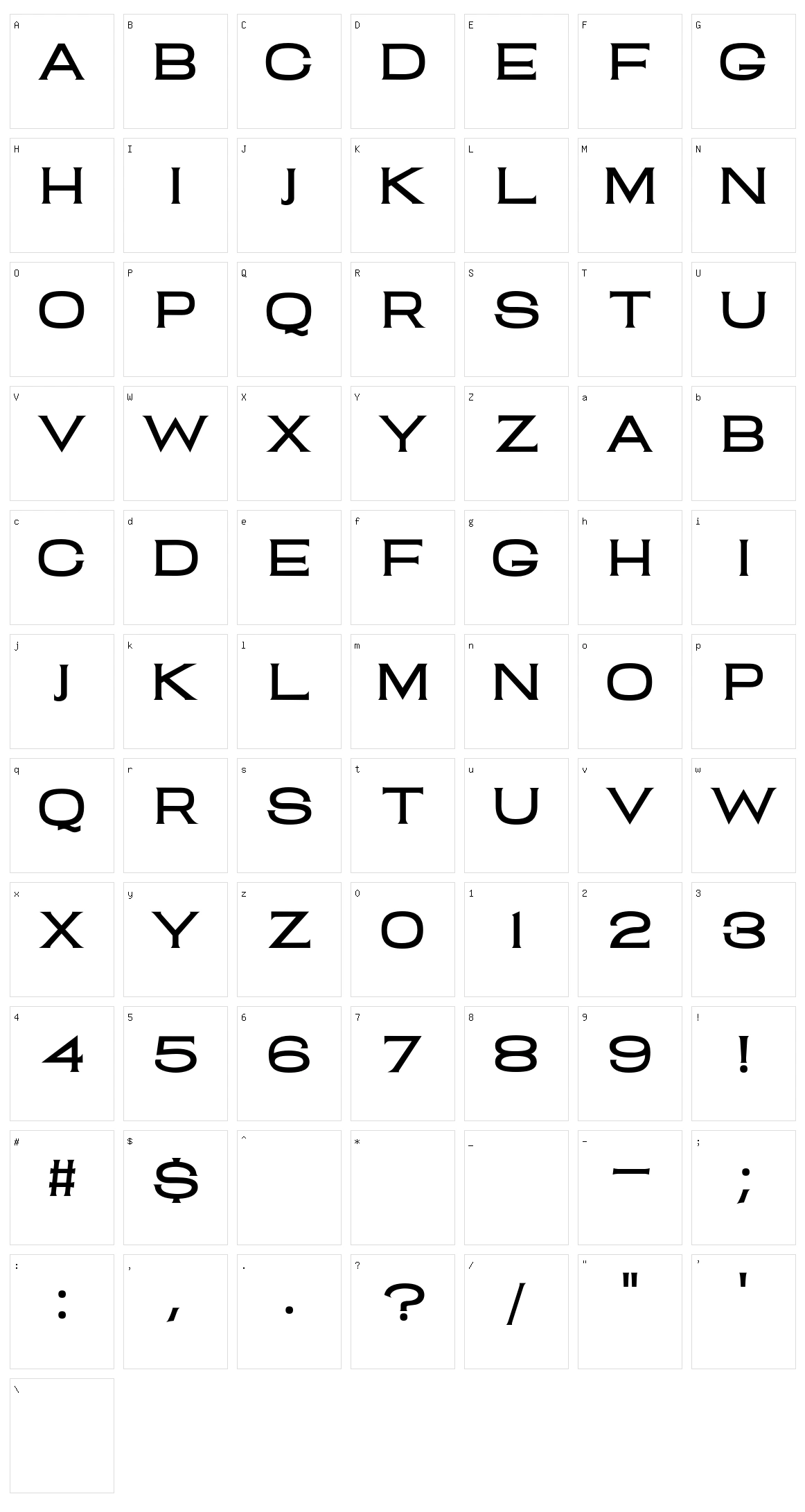 Clam Shack Character Set