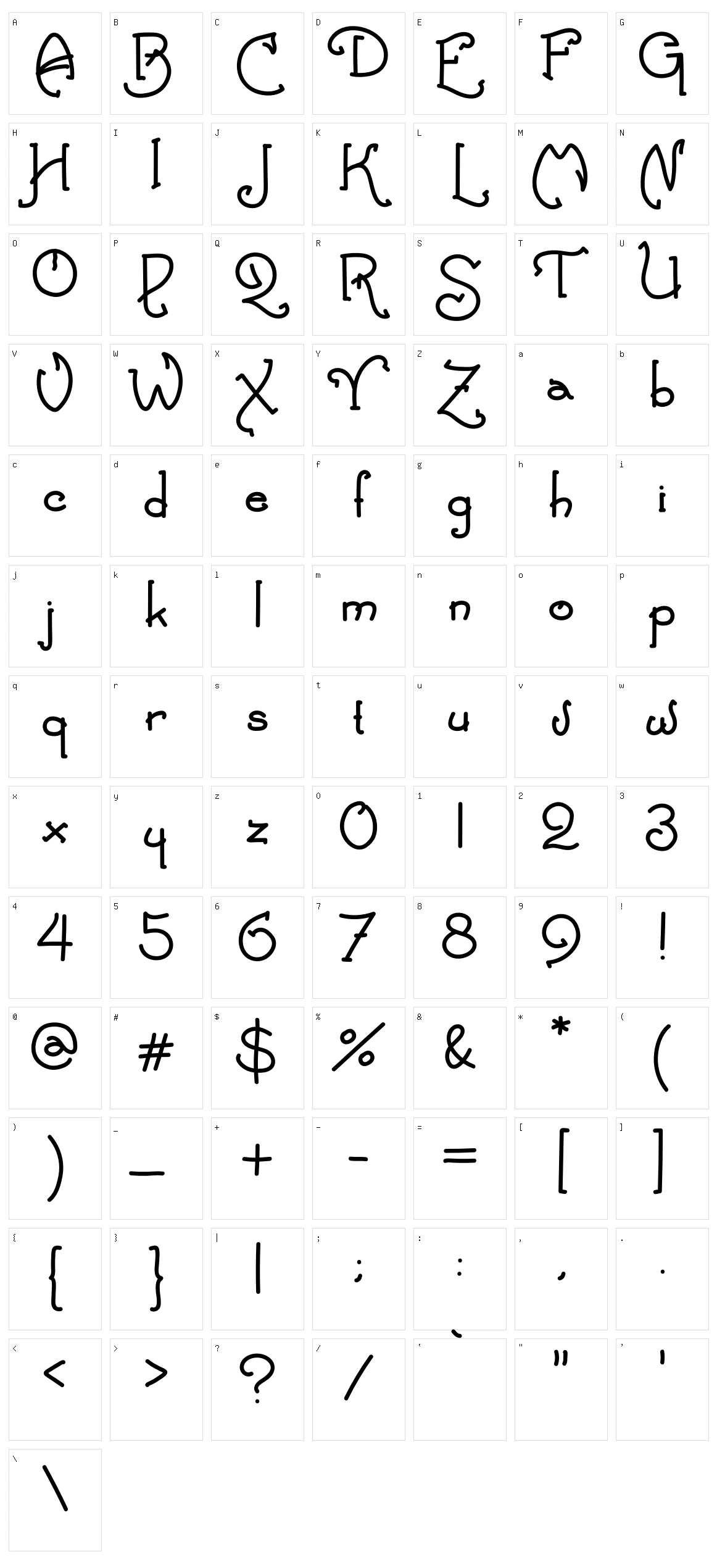 Classic Style Character Set