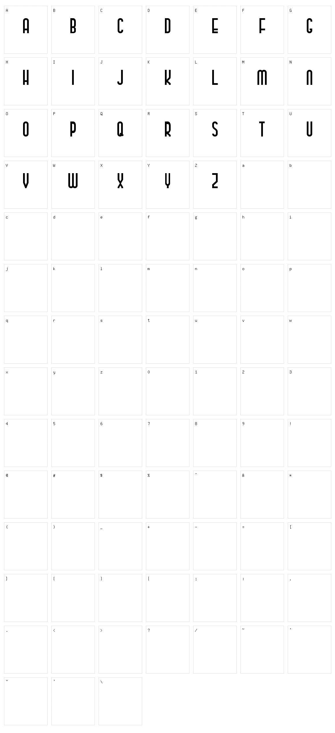 Classy Beautiful Sans Character Set