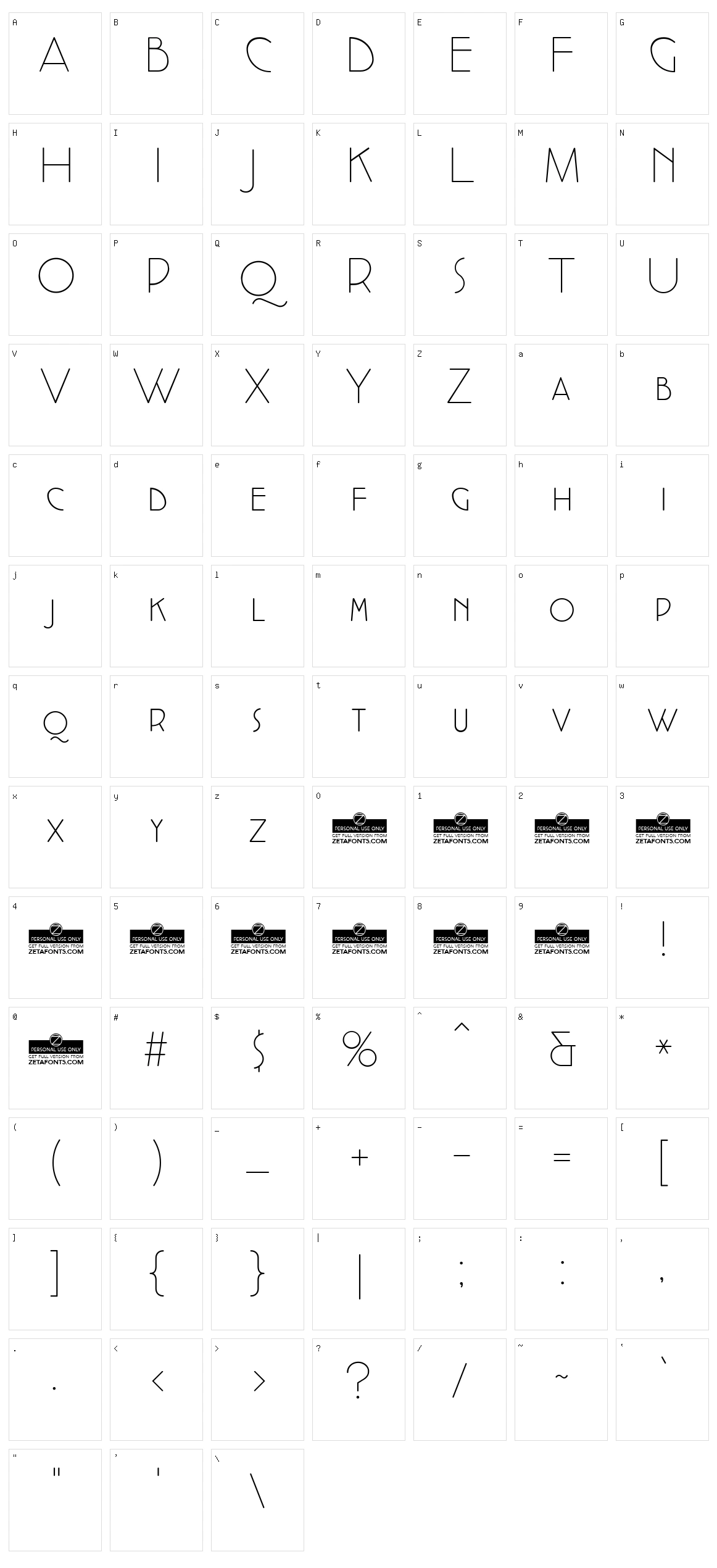 Cocotte Character Set