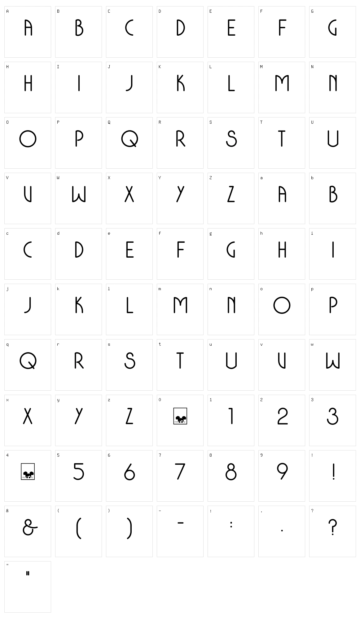 Colonia Deco Character Set