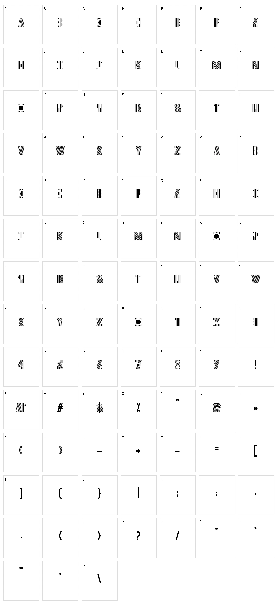 Cryptographic Character Set