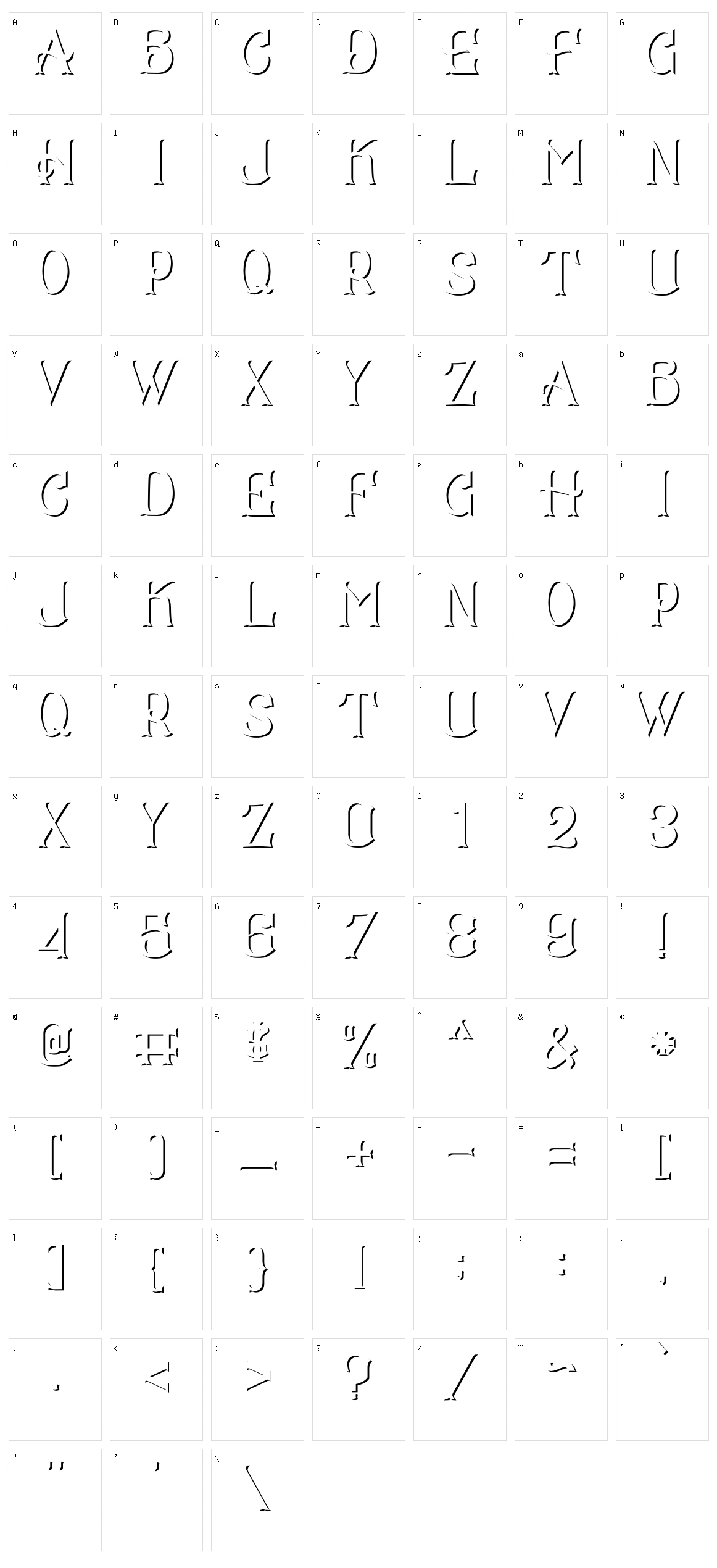 CS Mulan Character Set