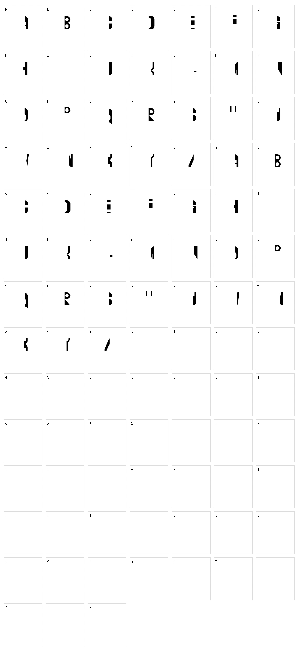 Custom Character Set