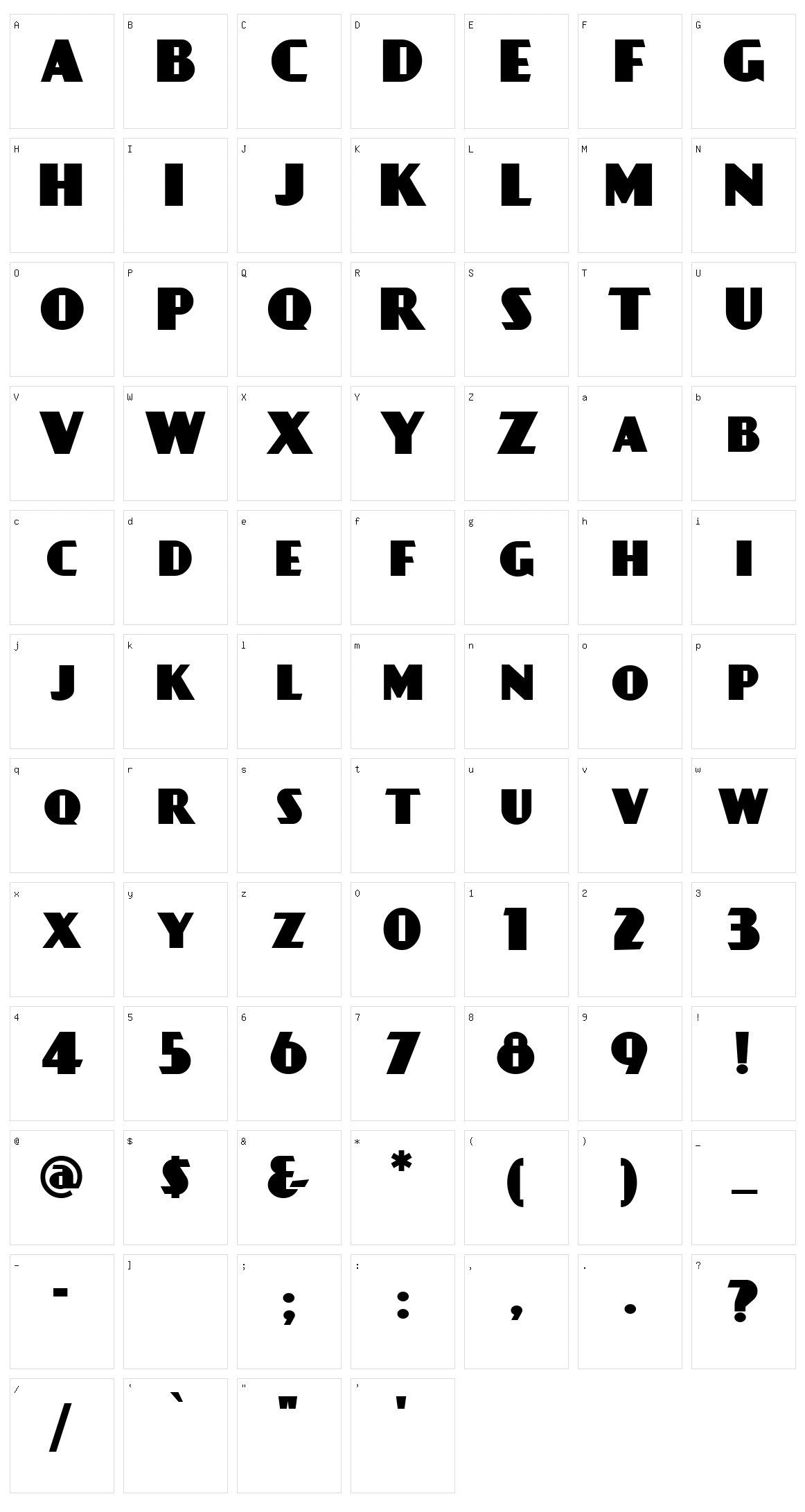 Day Poster Black Character Set