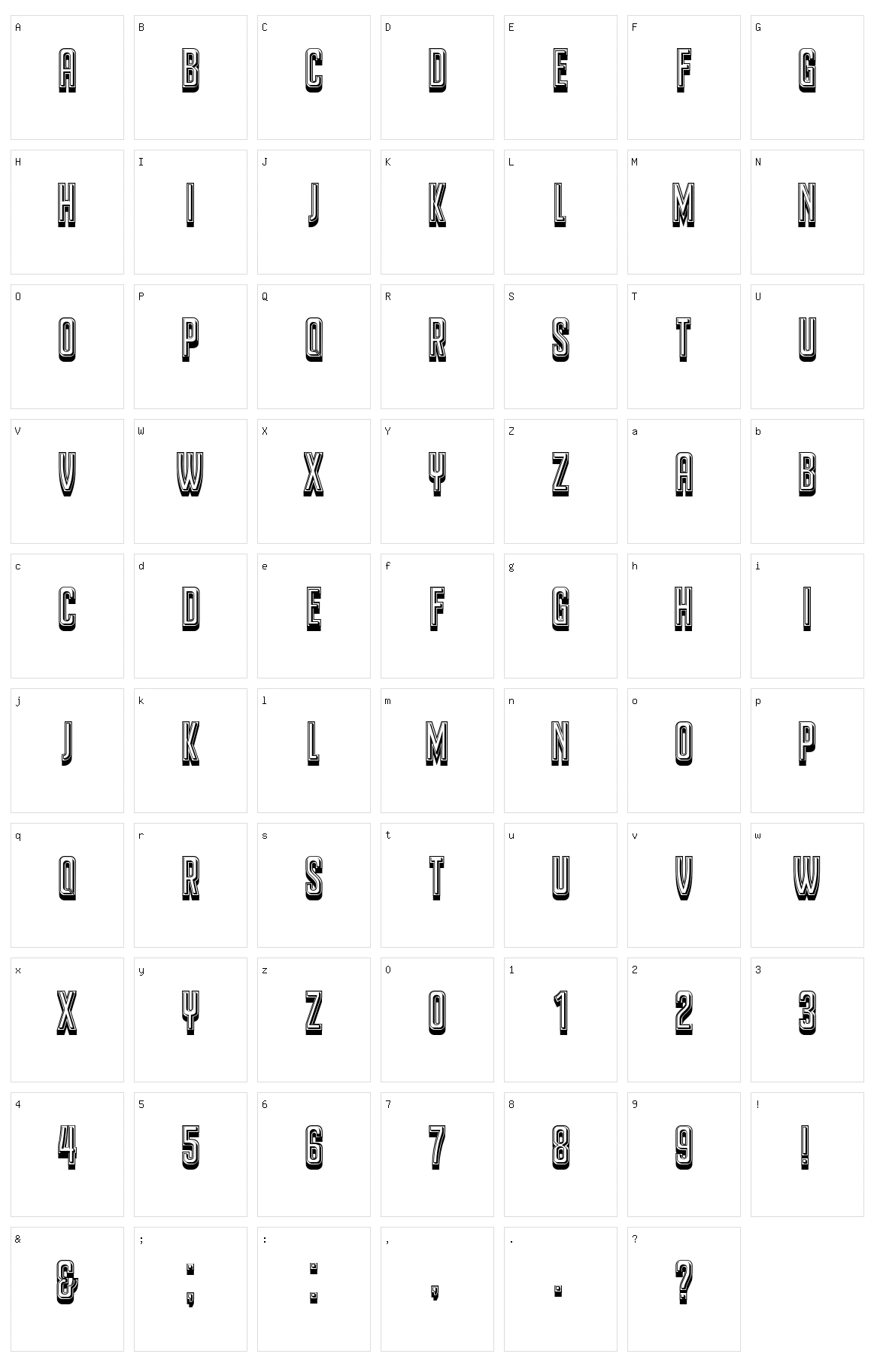 Debtor Character Set