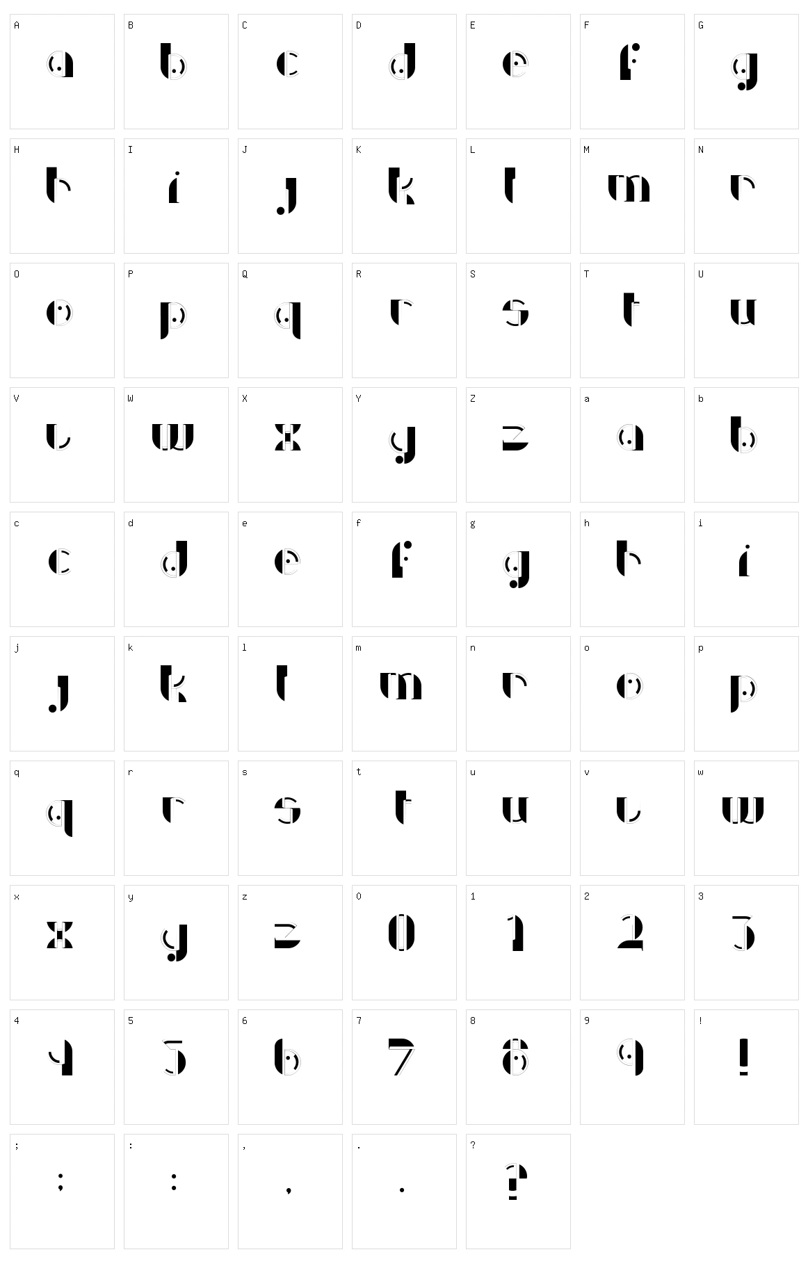 Discoverie Character Set