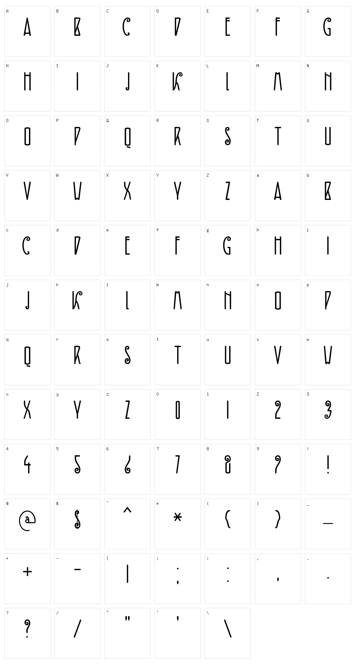 DK Fiebiger Zwei Character Set