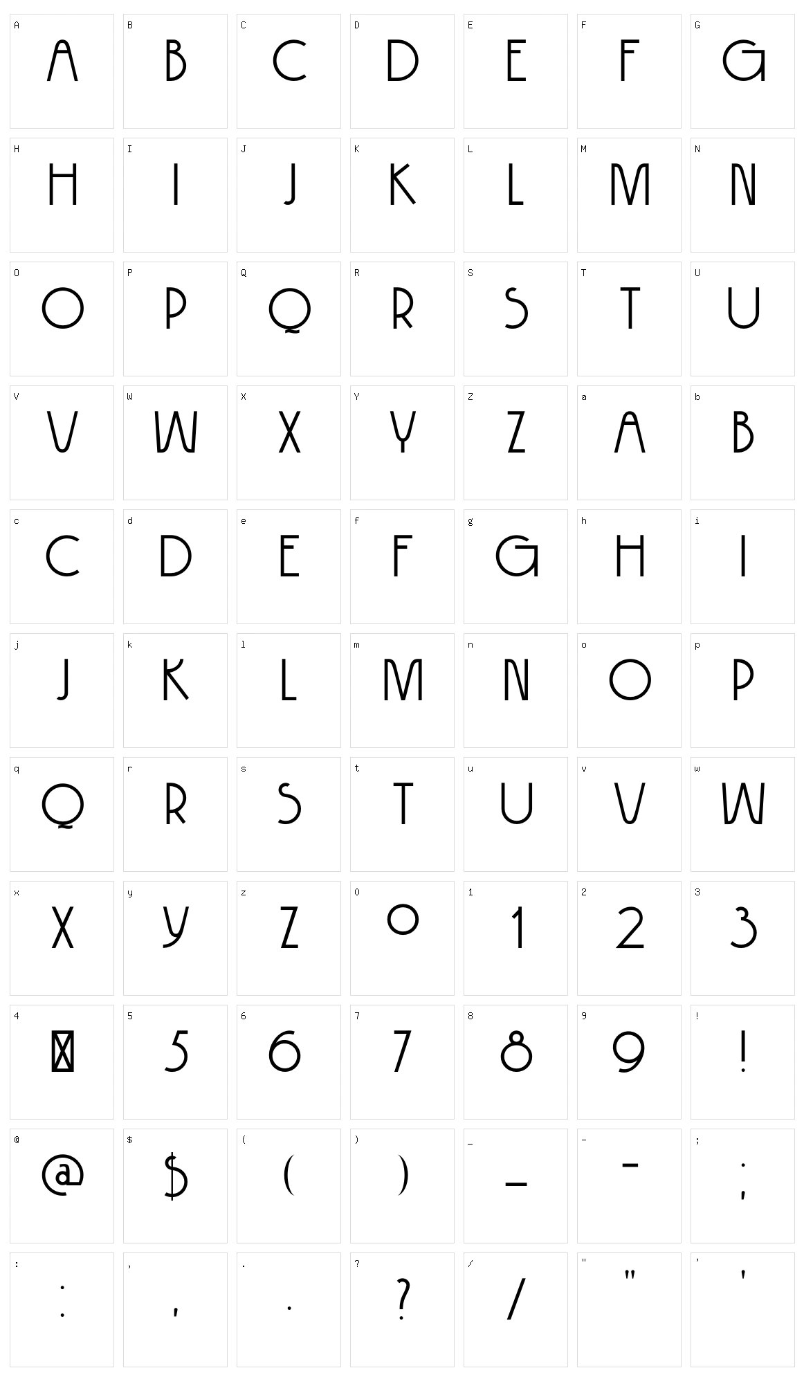 DK Hokitika Character Set