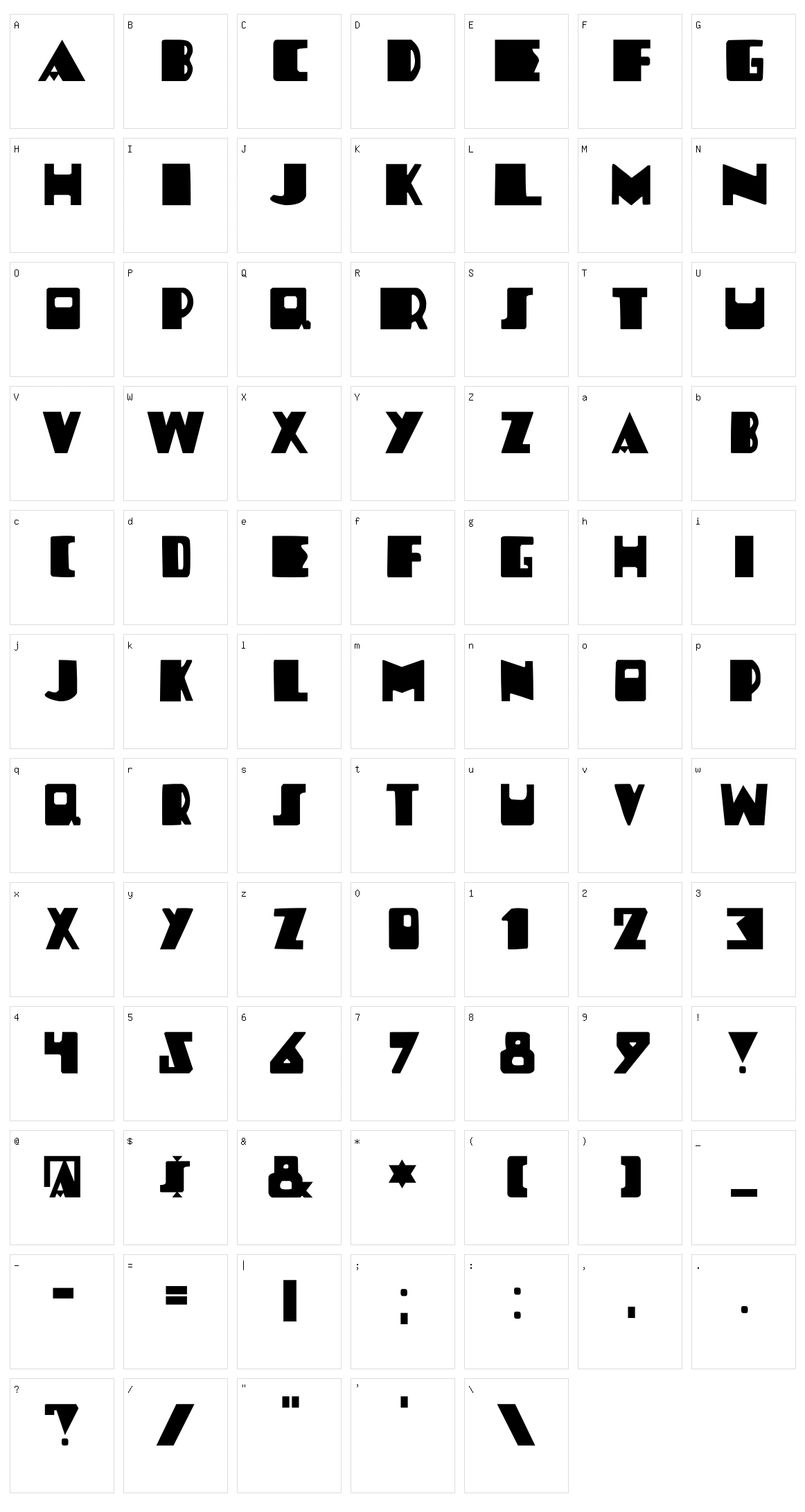 DK Louise Character Set