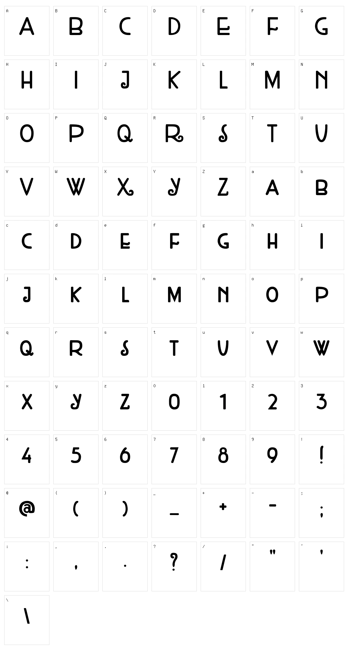 DK Weltschmerz Character Set