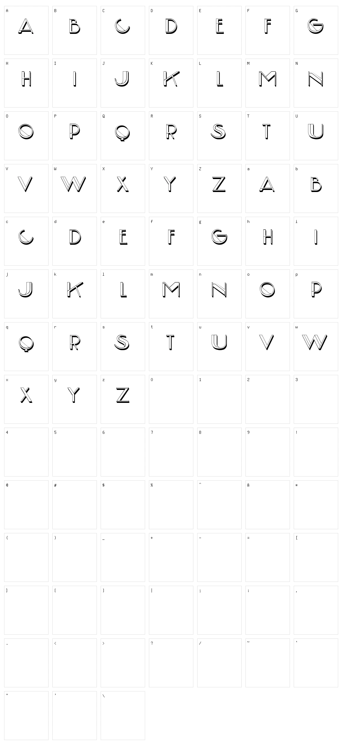 Europa Character Set