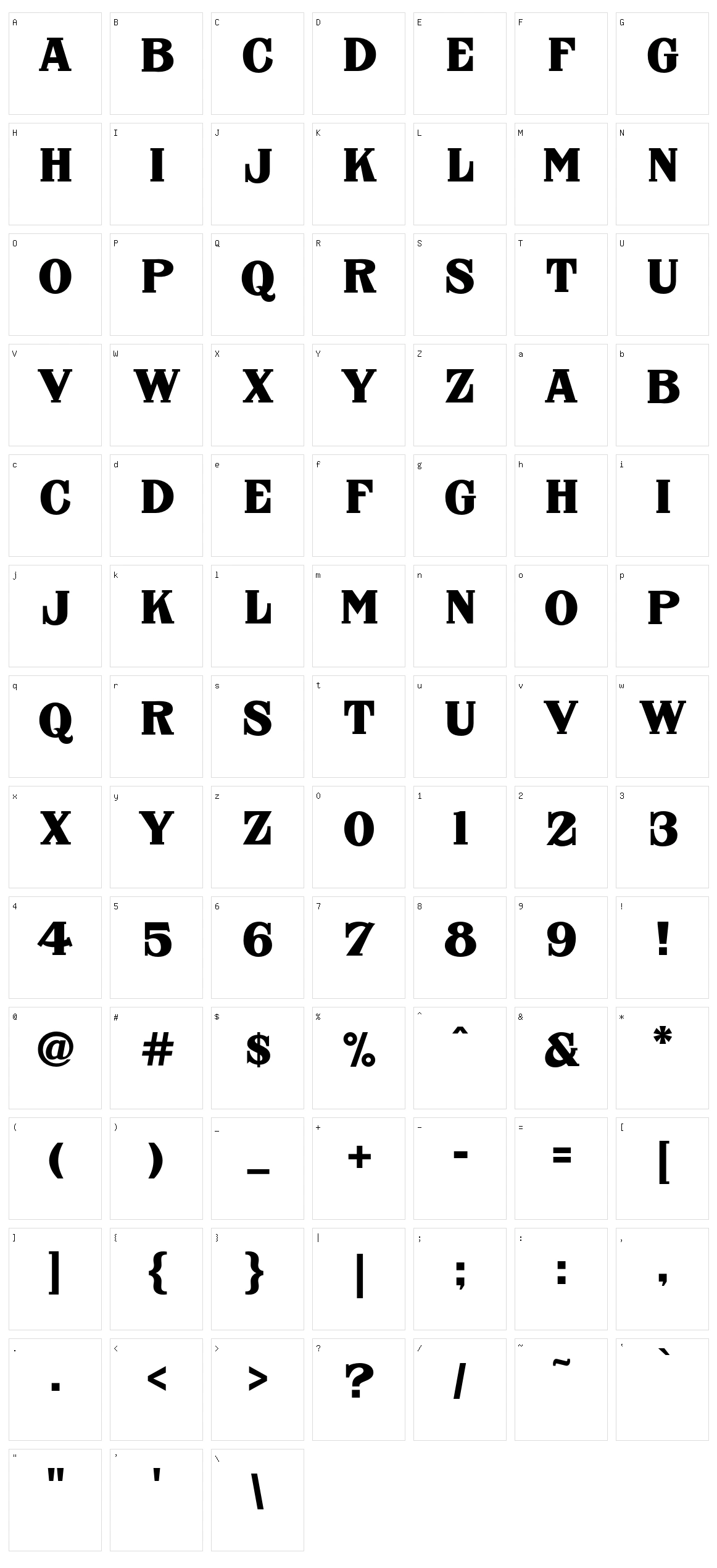 FHA Nicholson French NCV Character Set