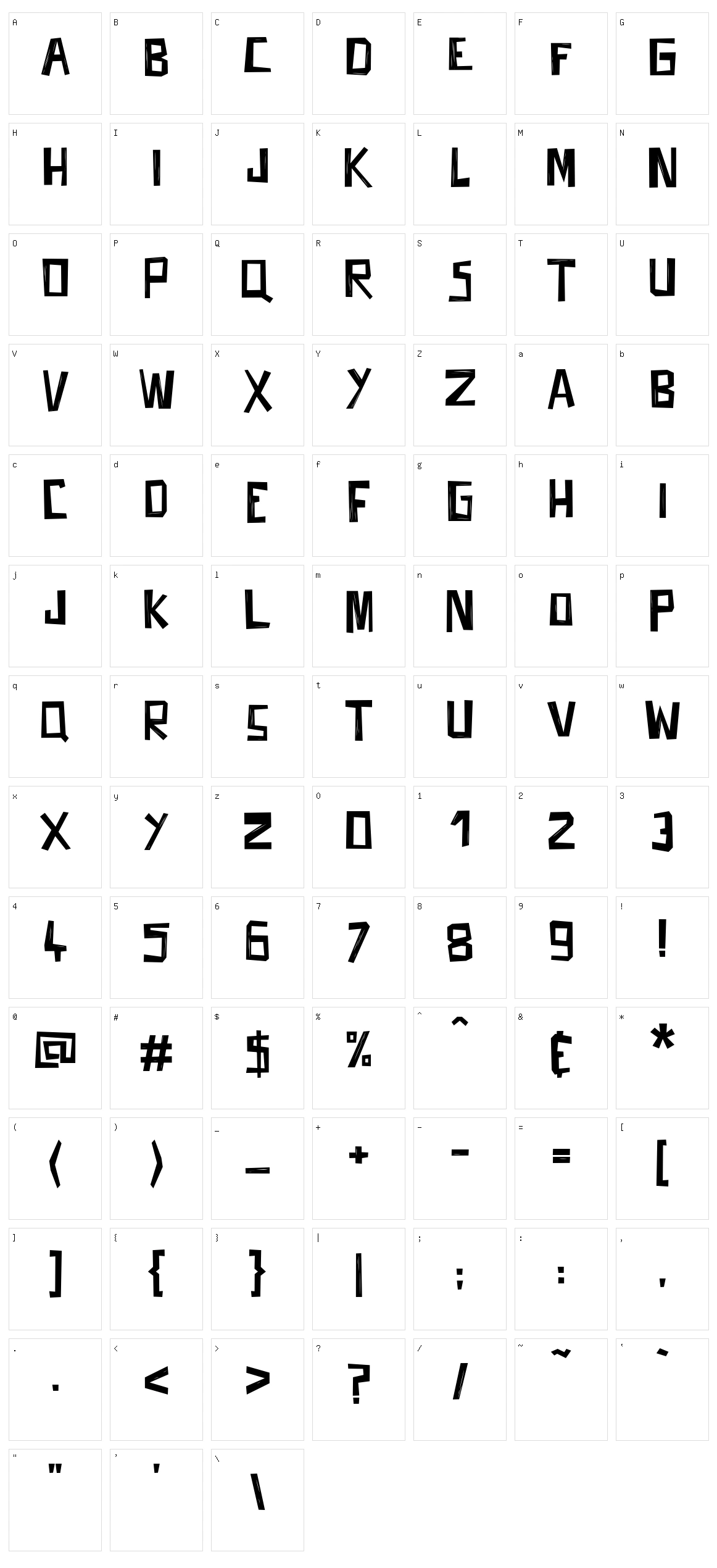 Fifties Movies Character Set