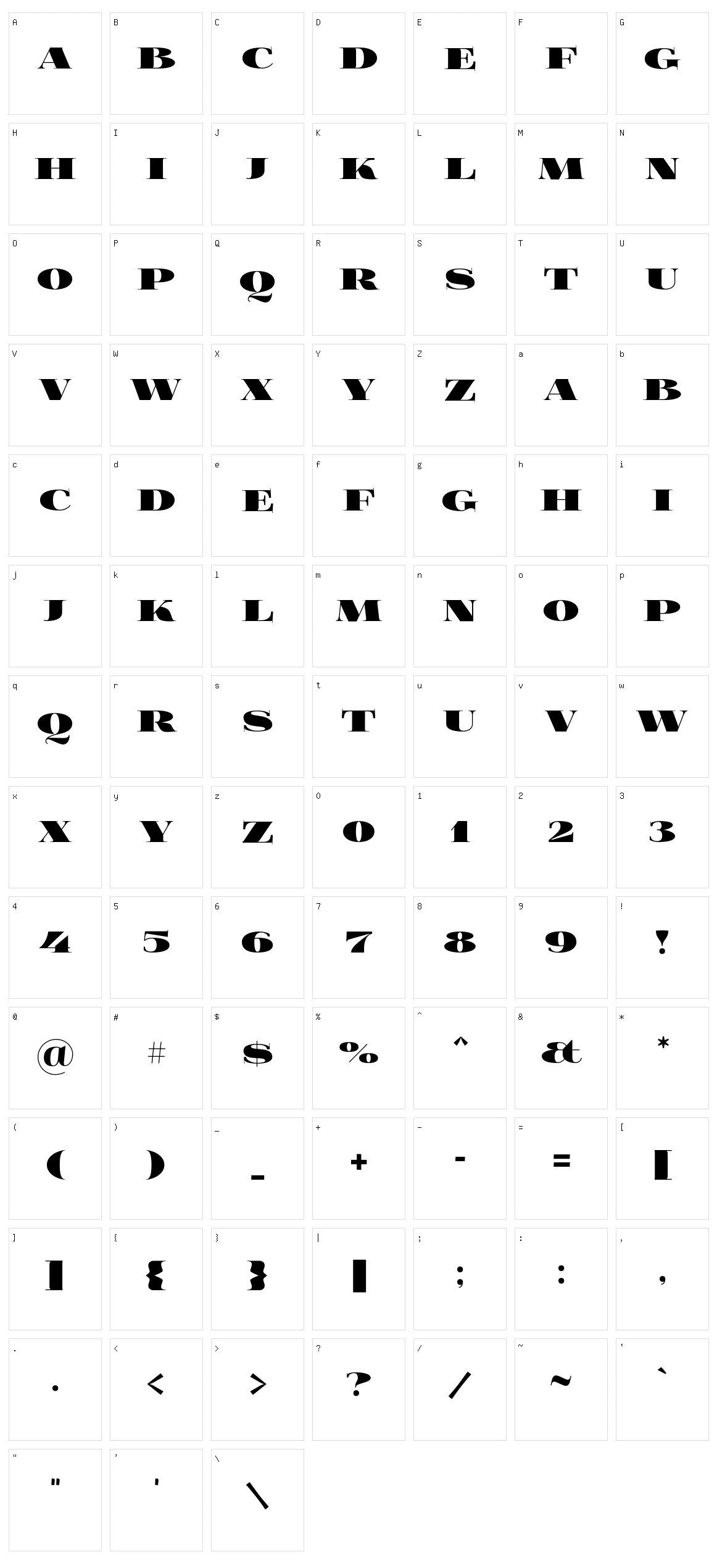 Foglihten Black Pcs Character Set