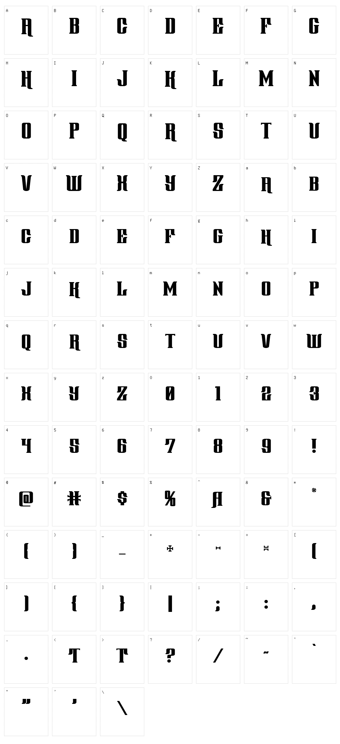 Gentleman Caller Character Set