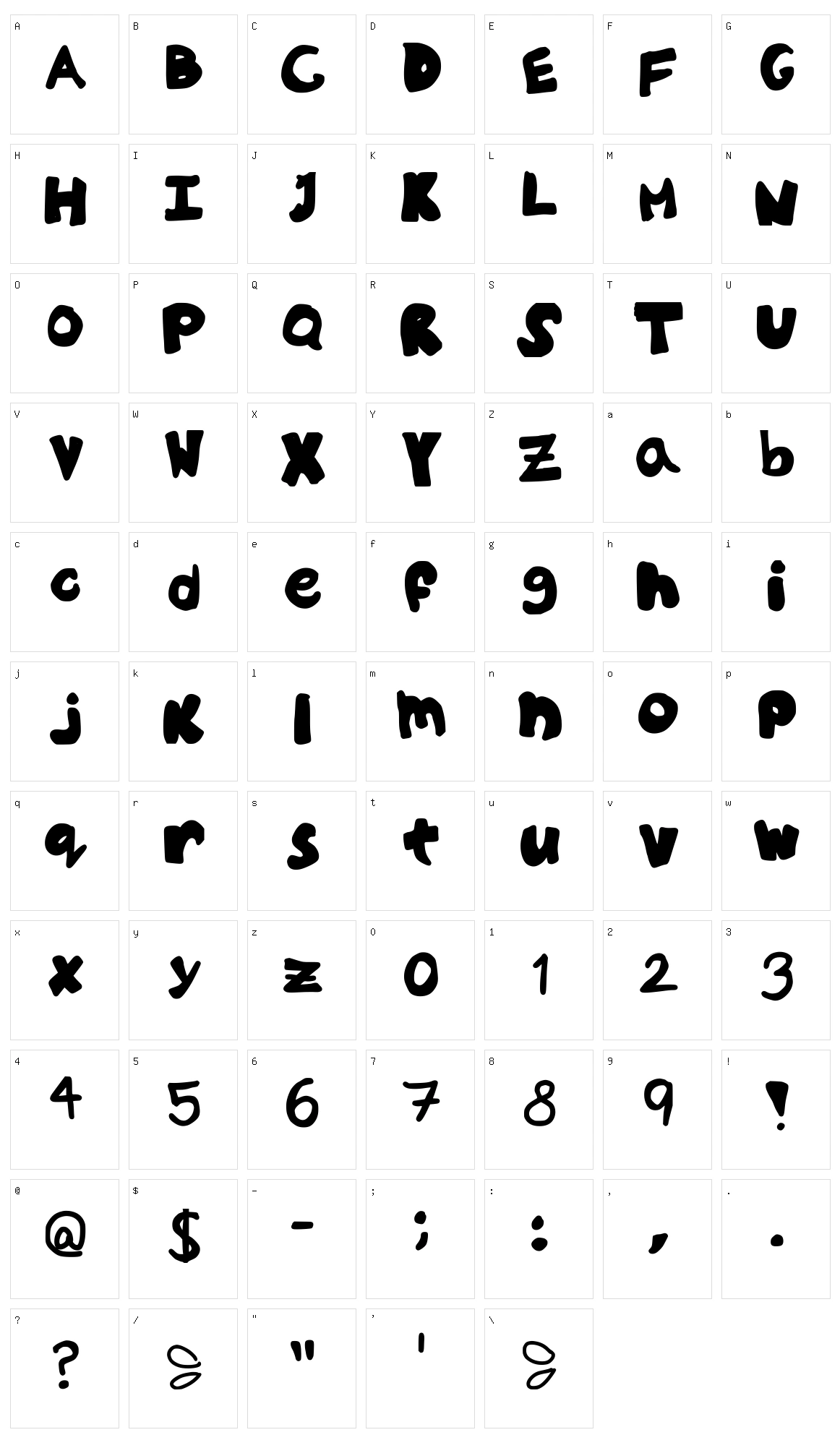 Willo Character Set