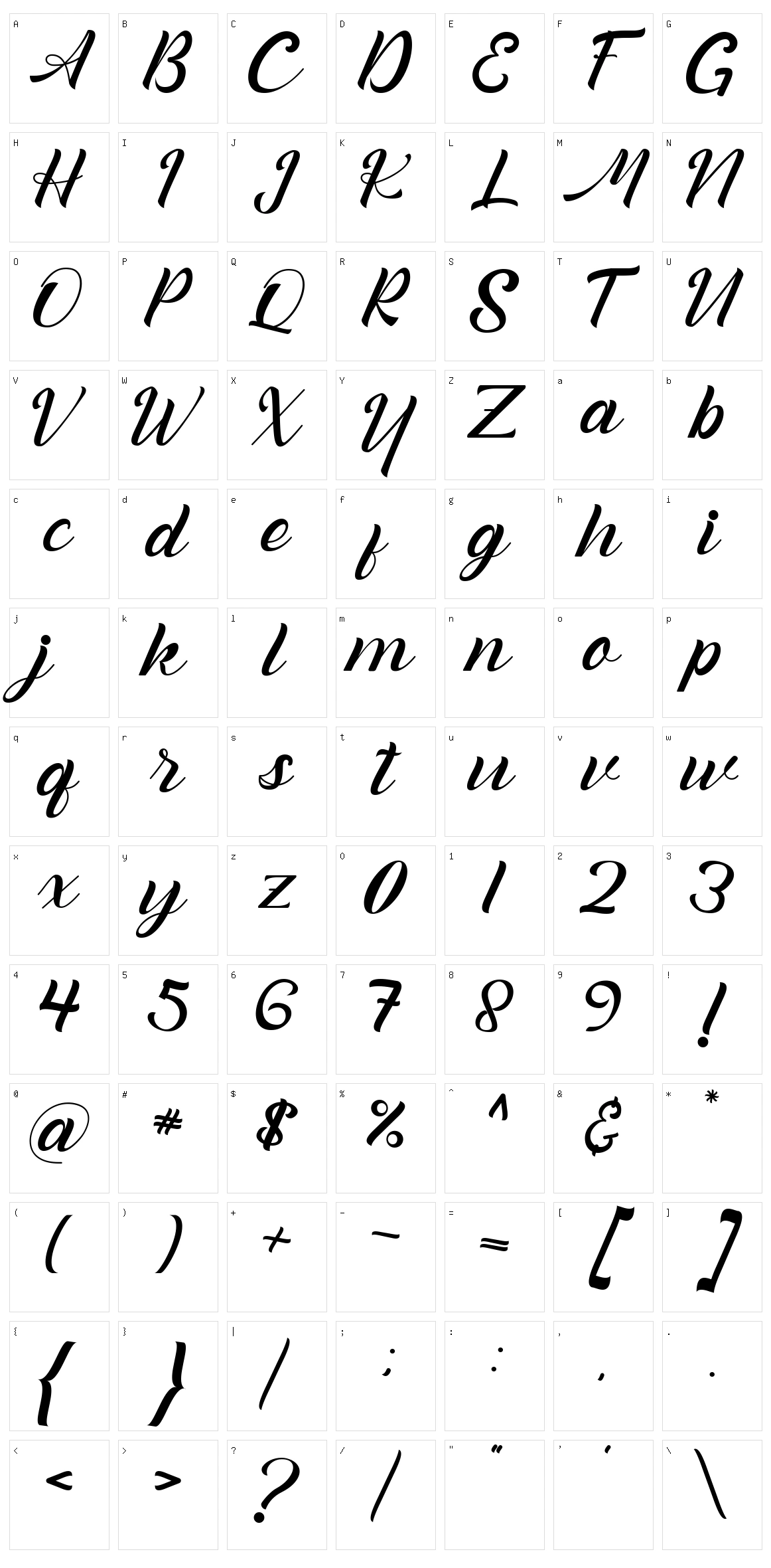 Anttona Character Set